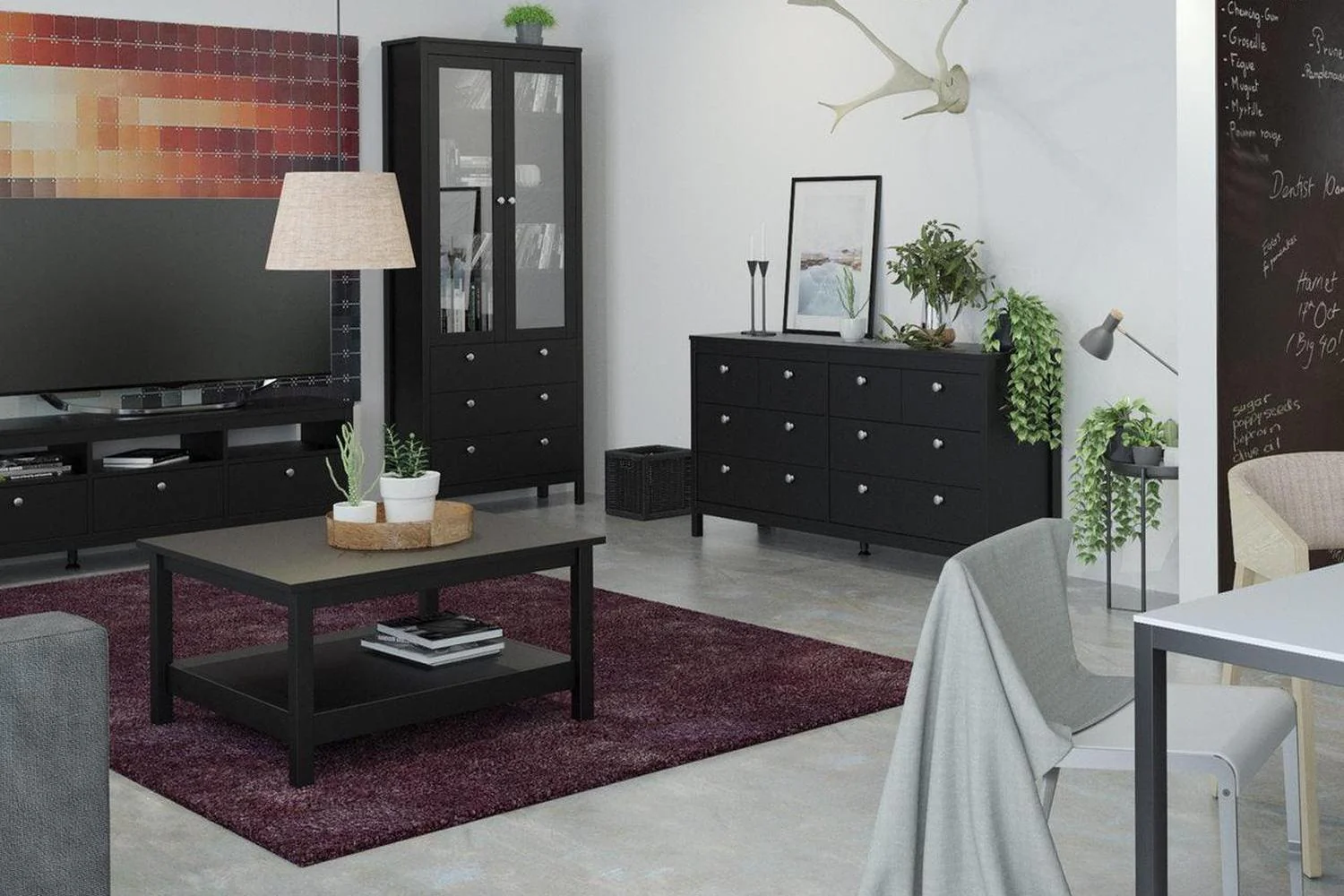 Madrid Coffee Table In Matt Black - Image 5
