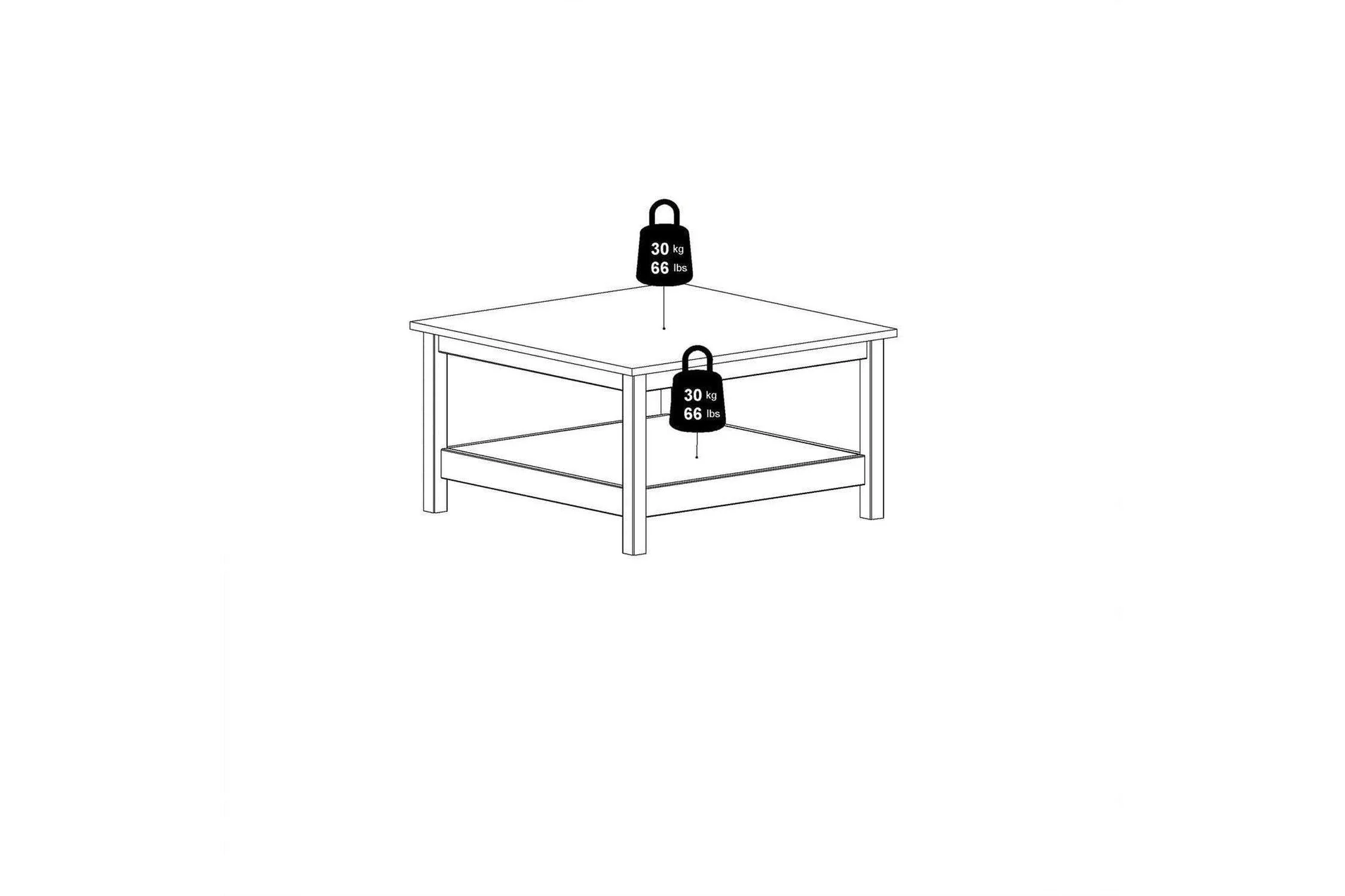 Madrid Coffee Table In White - Image 8