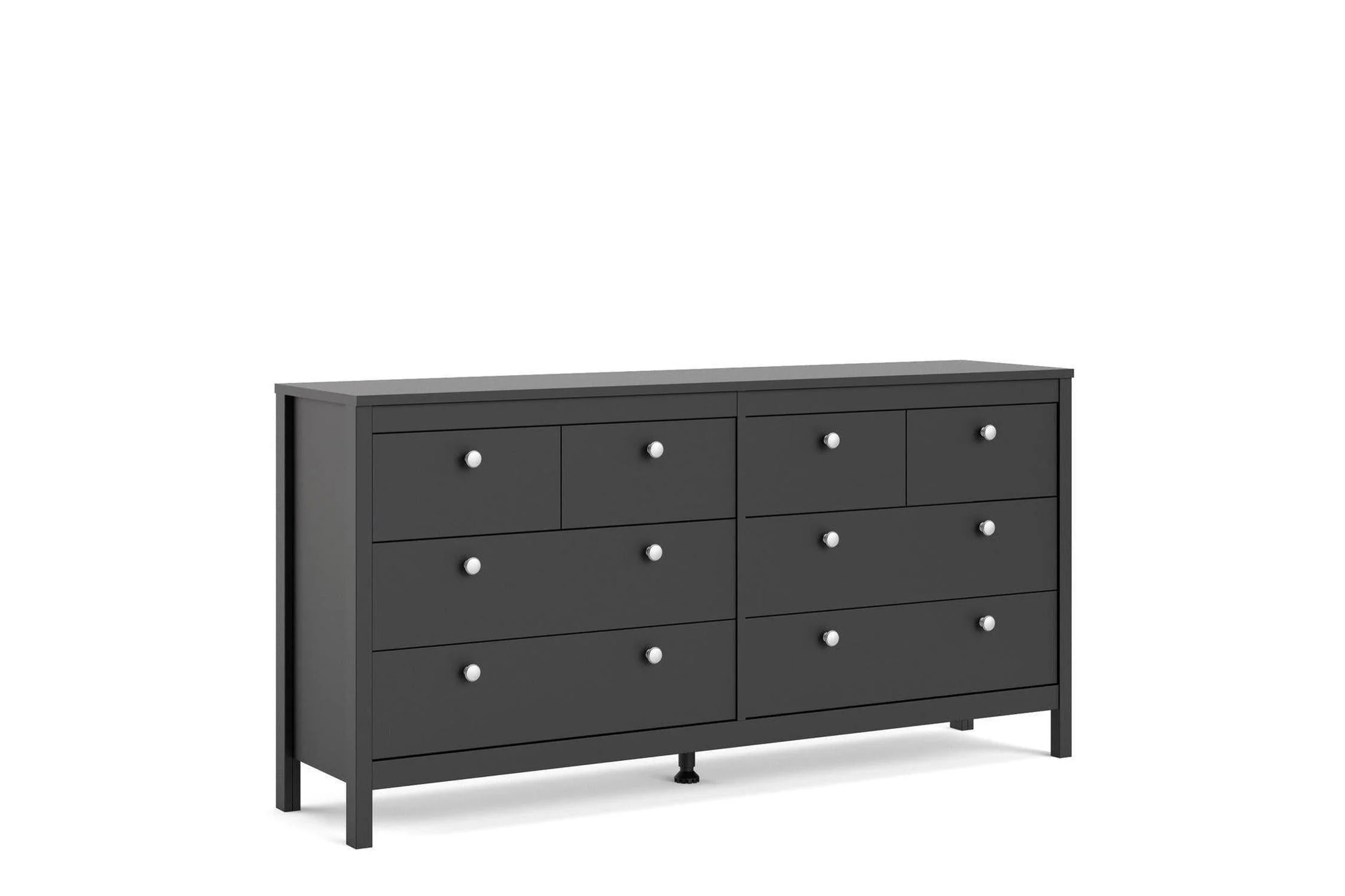 Madrid 4+4 Chest of Drawers In Matt Black