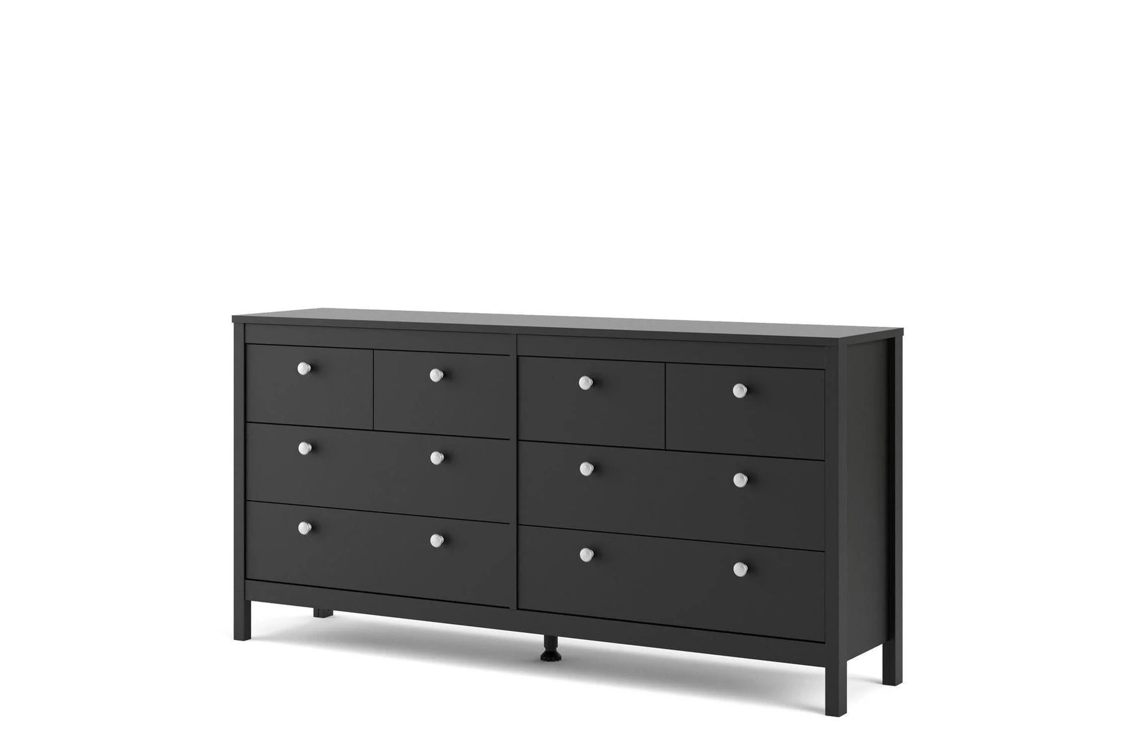 Madrid 4+4 Chest of Drawers In Matt Black - Image 2