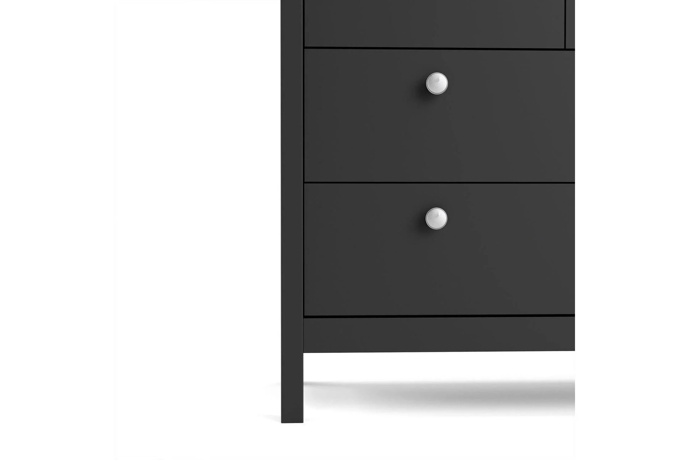 Madrid 4+4 Chest of Drawers In Matt Black - Image 4