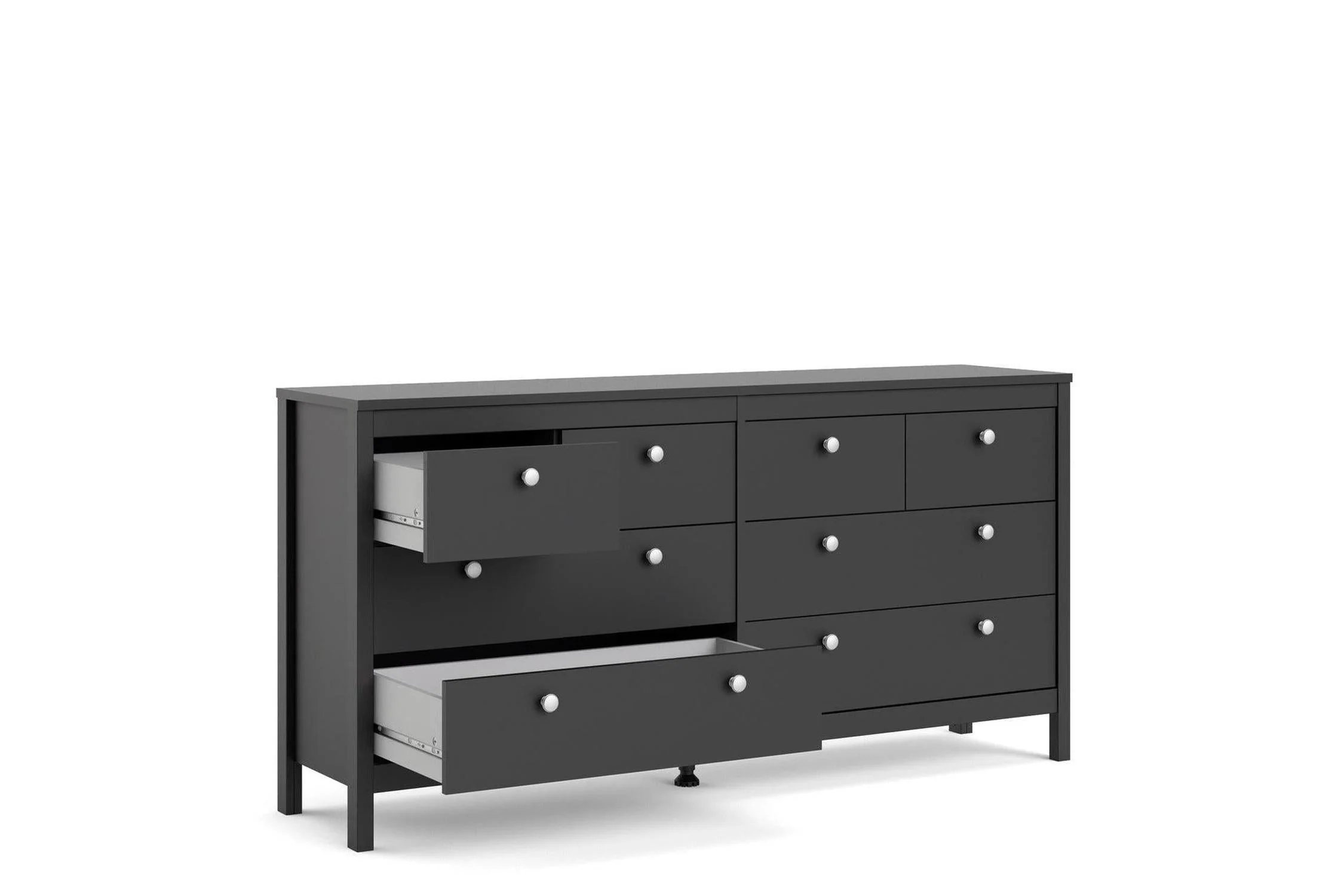 Madrid 4+4 Chest of Drawers In Matt Black - Image 5