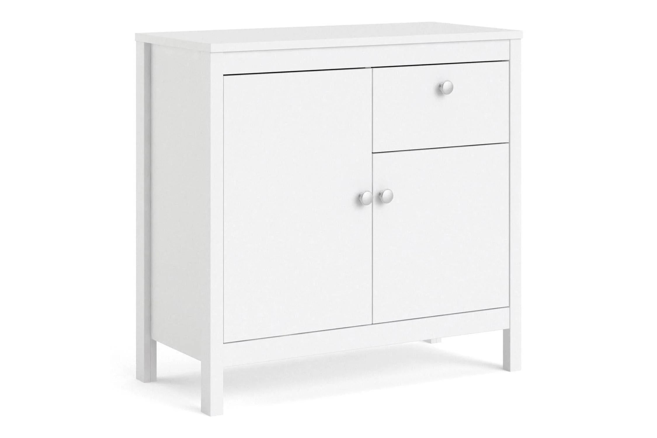 Madrid Sideboard 2 Doors + 1 Drawer In White