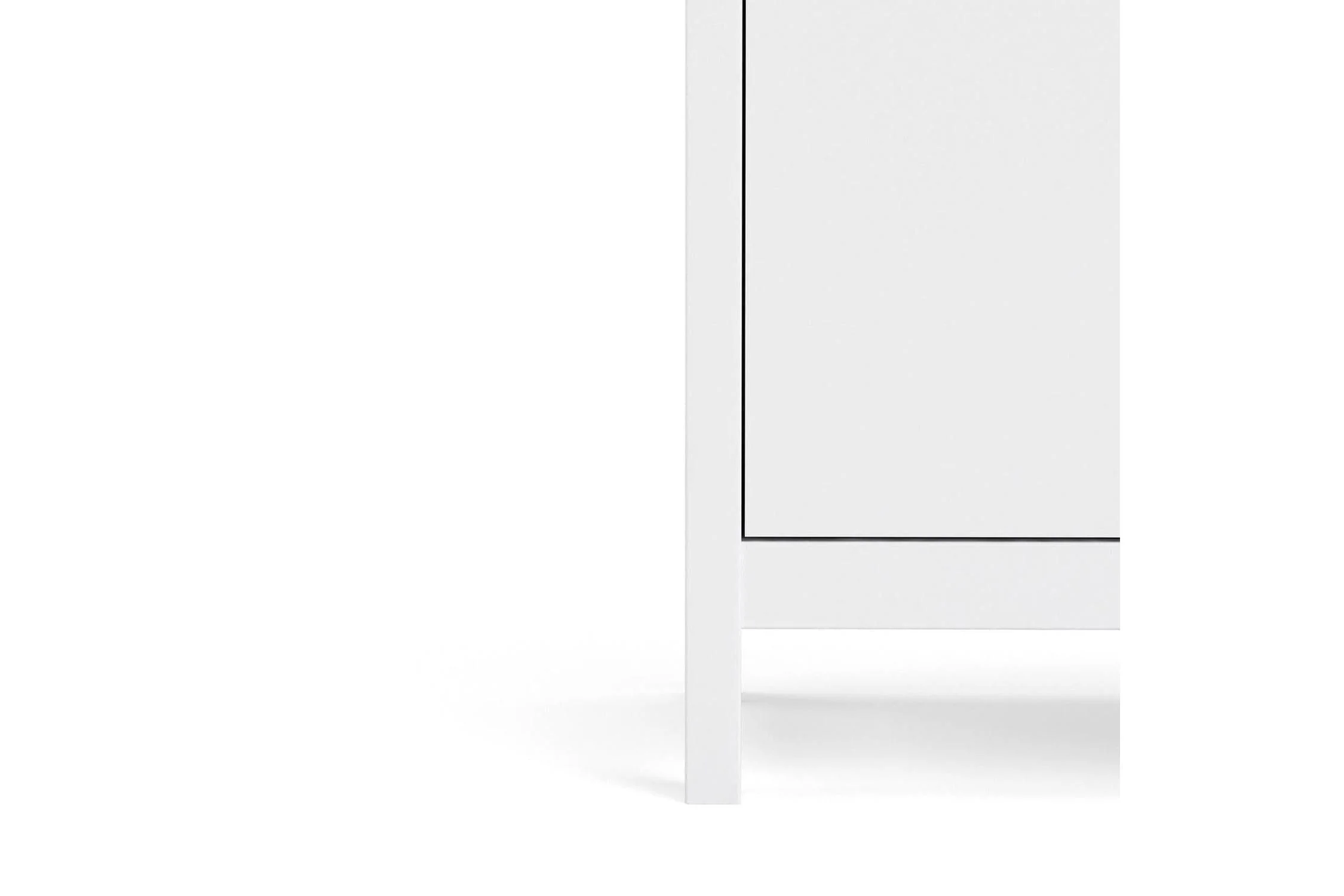 Madrid Sideboard 2 Doors + 1 Drawer In White - Image 3