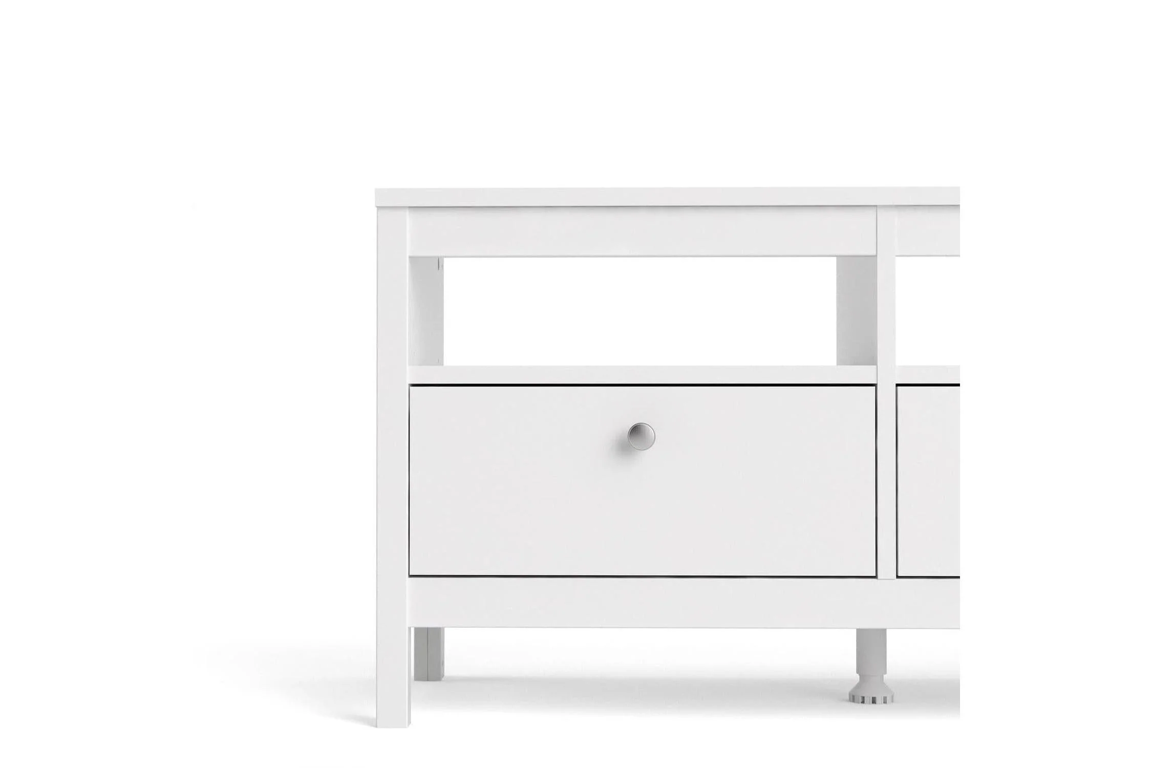 Madrid Tv-Unit 3 Drawers In White - Image 7