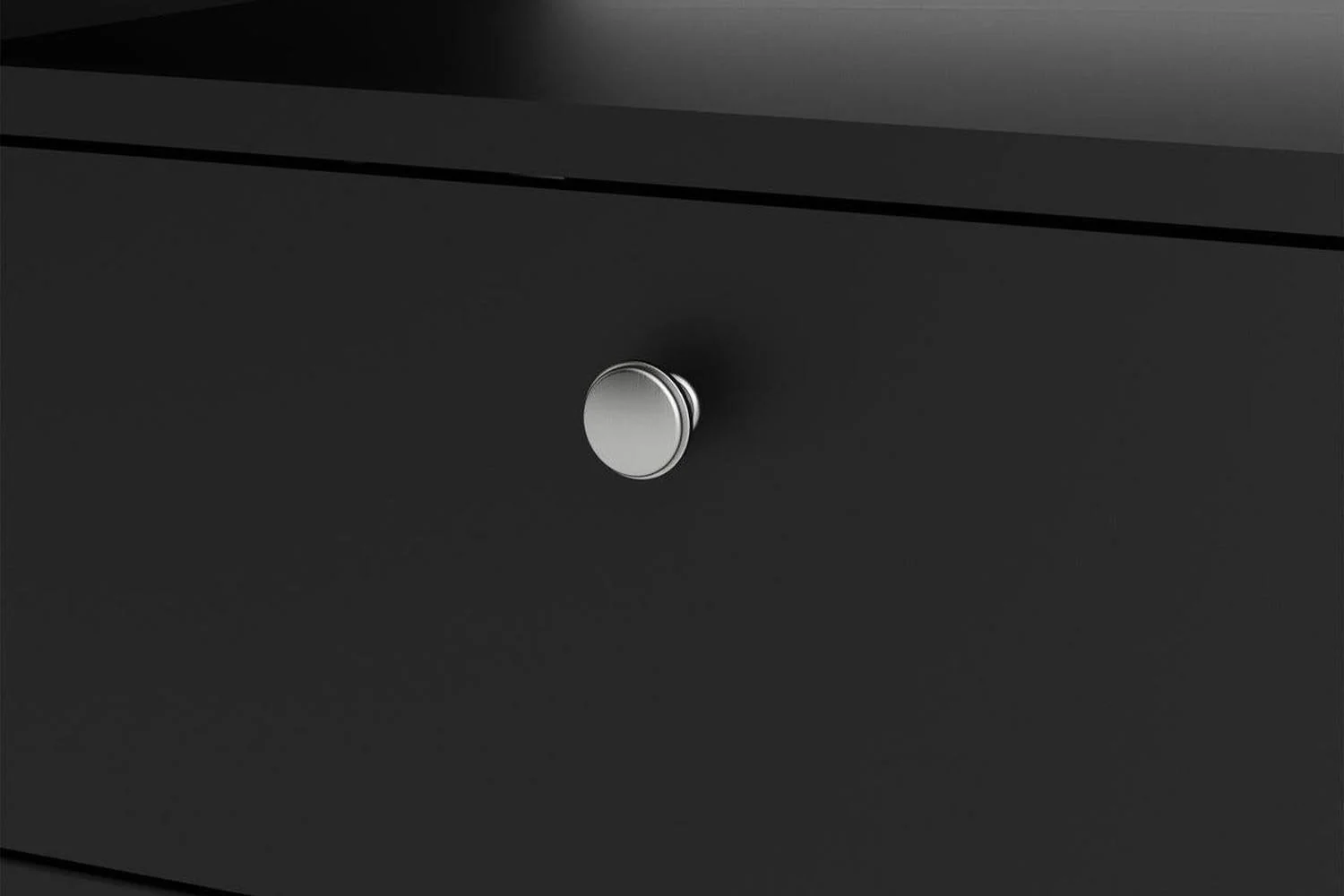 Madrid Tv-Unit 3 Drawers In Matt Black - Image 6