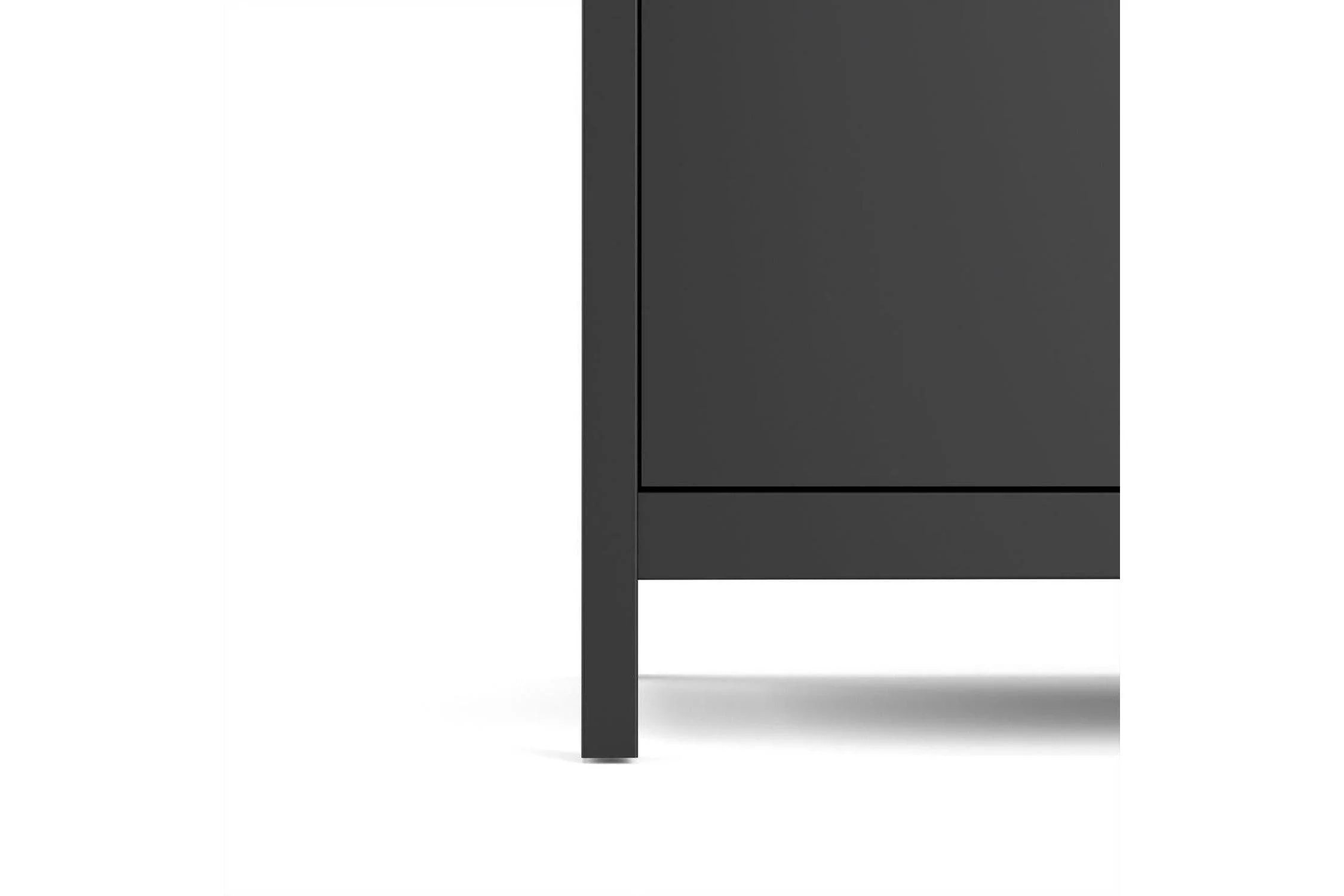Madrid Wardrobe With 2 Doors In Matt Black - Image 6