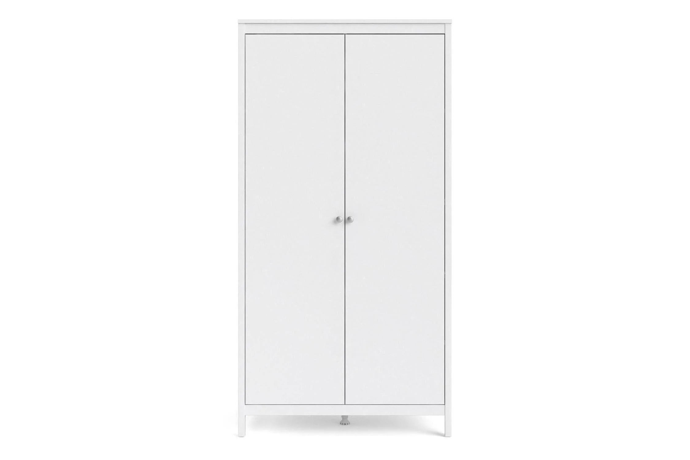 Madrid Wardrobe With 2 Doors In White - Image 8