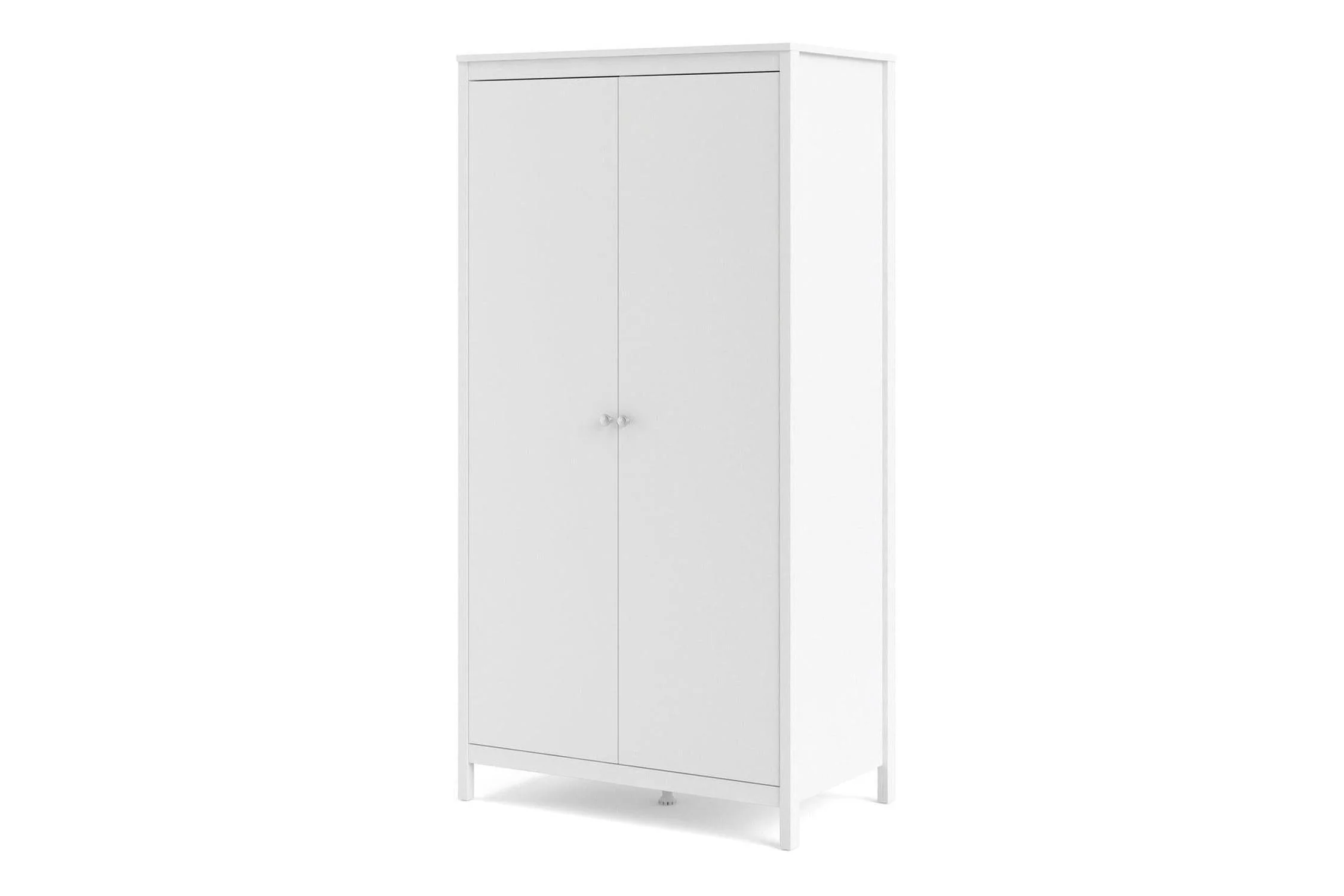 Madrid Wardrobe With 2 Doors In White - Image 9