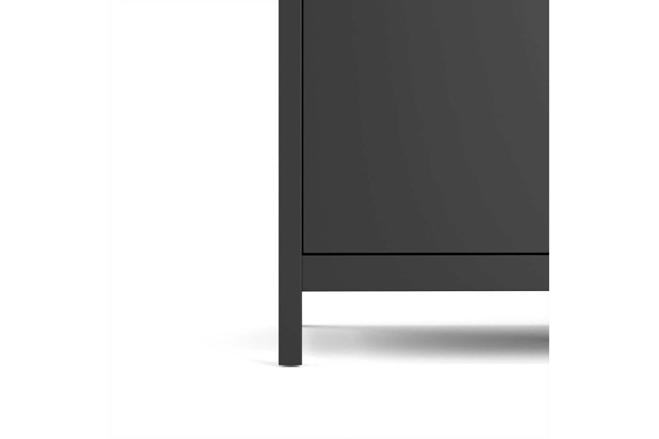 Madrid Wardrobe With 3 Doors In Matt Black - Image 8