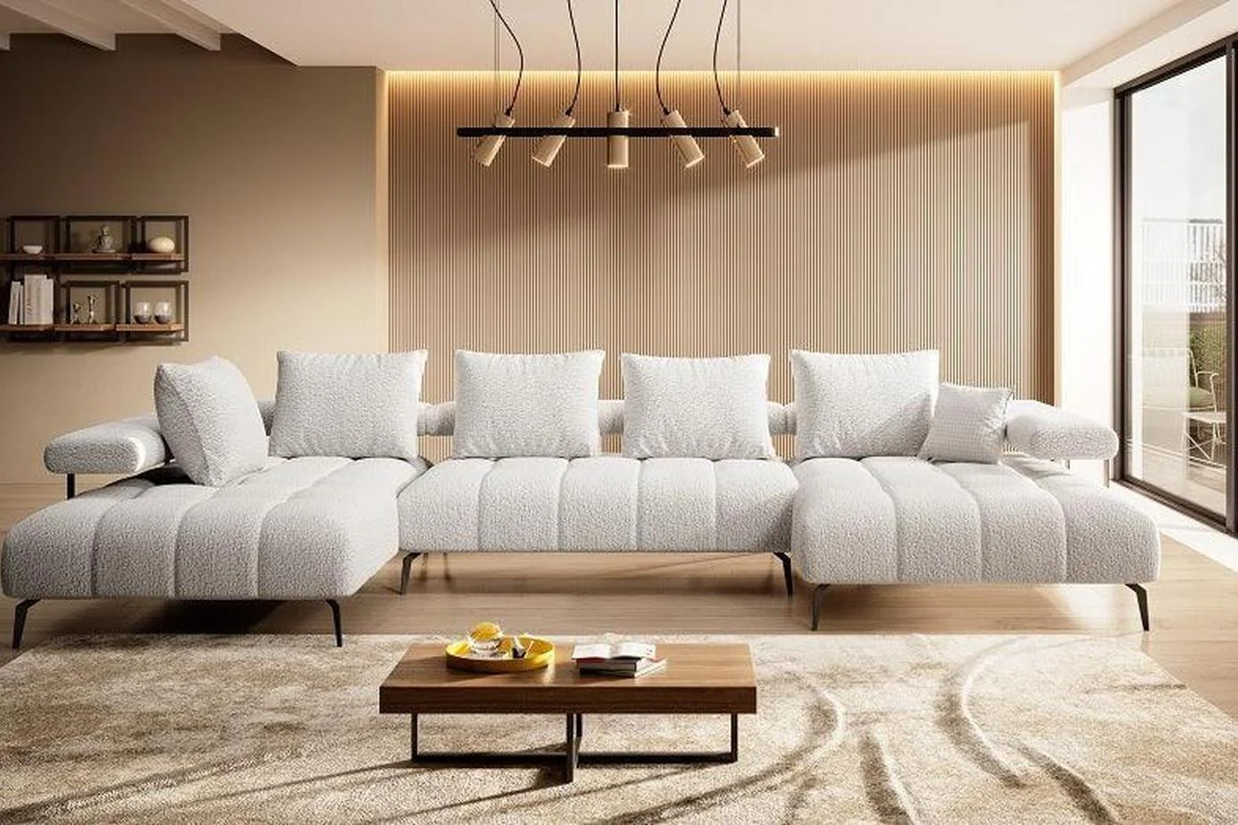 Magnetic Xl U Shape Corner Sofa Relax