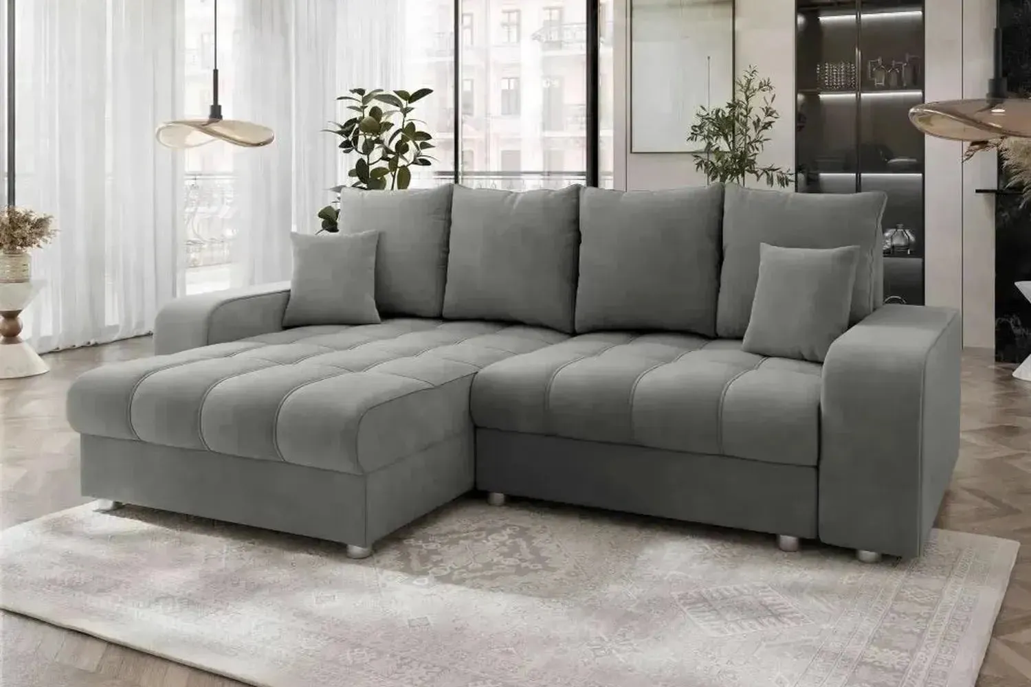 Manchester Corner Sofa Bed With Storage - Image 5