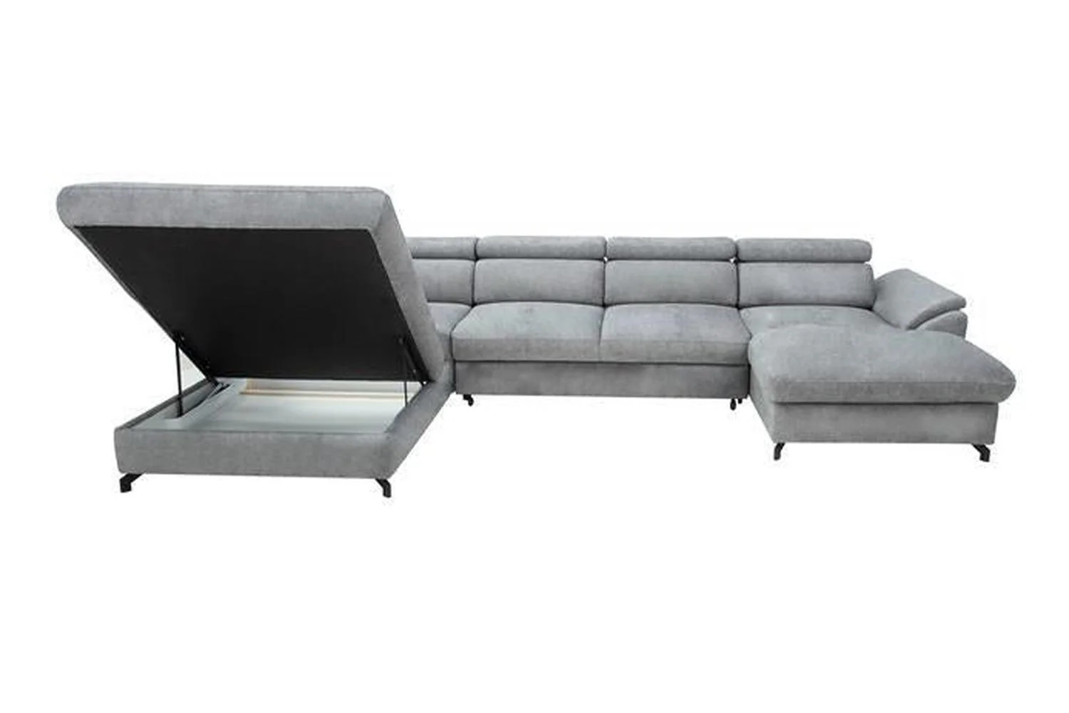 Marolla U Shape Corner Sofa Bed With Storage - Image 7