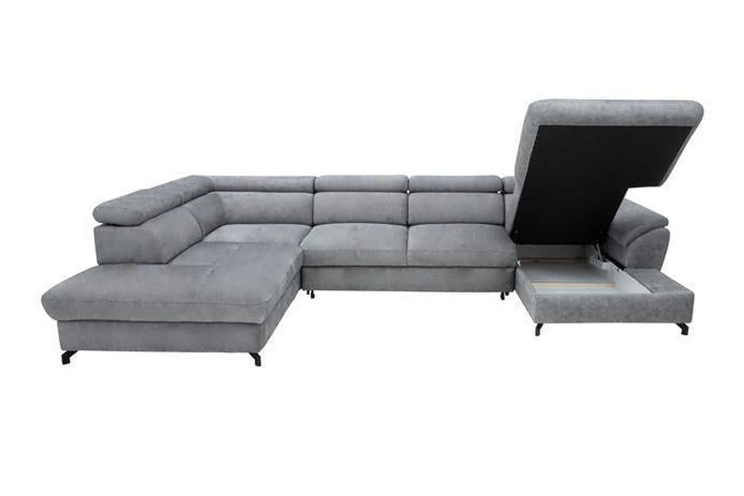 Marolla U Shape Corner Sofa Bed With Storage - Image 8
