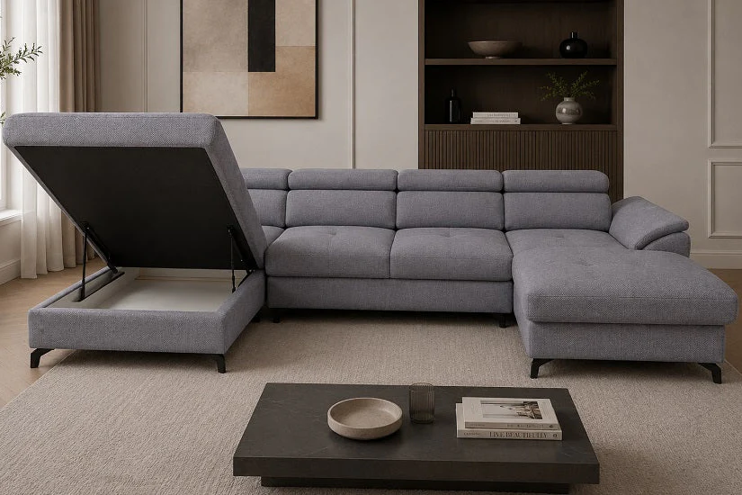 Marolla Express Delivery U Shape Corner Sofa Bed Kronos 22 - Image 3