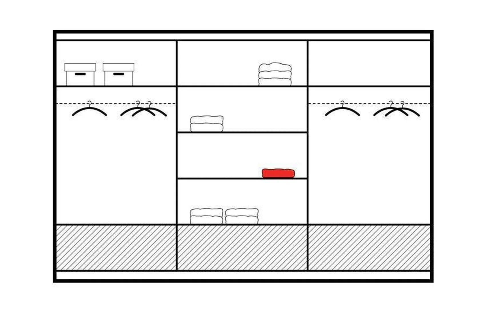 Marsylia 255 Graphite Wardrobe With Mirror - Image 2