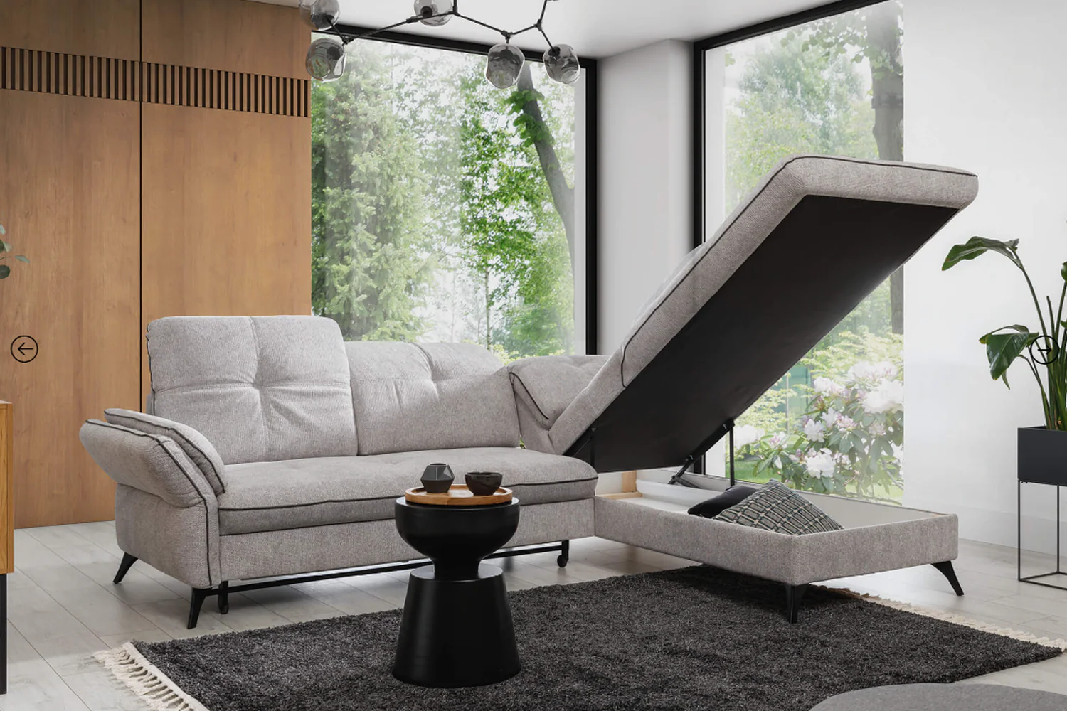 Massimo Corner Sofa Bed With Storage - Image 7