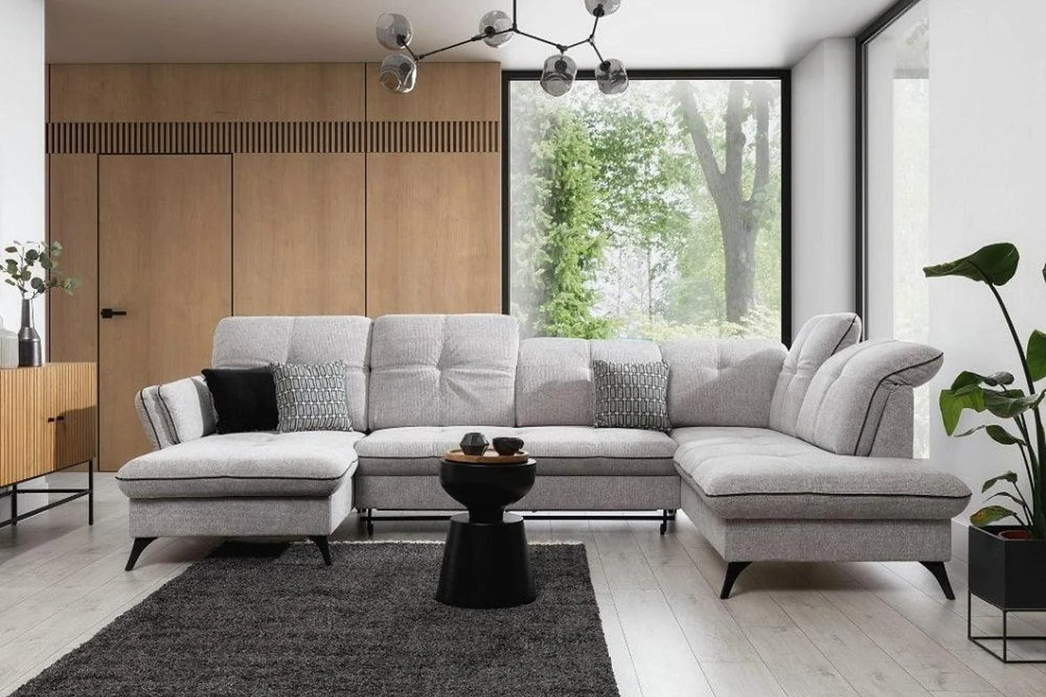 Massimo U Shape Corner Sofa Bed With Storage