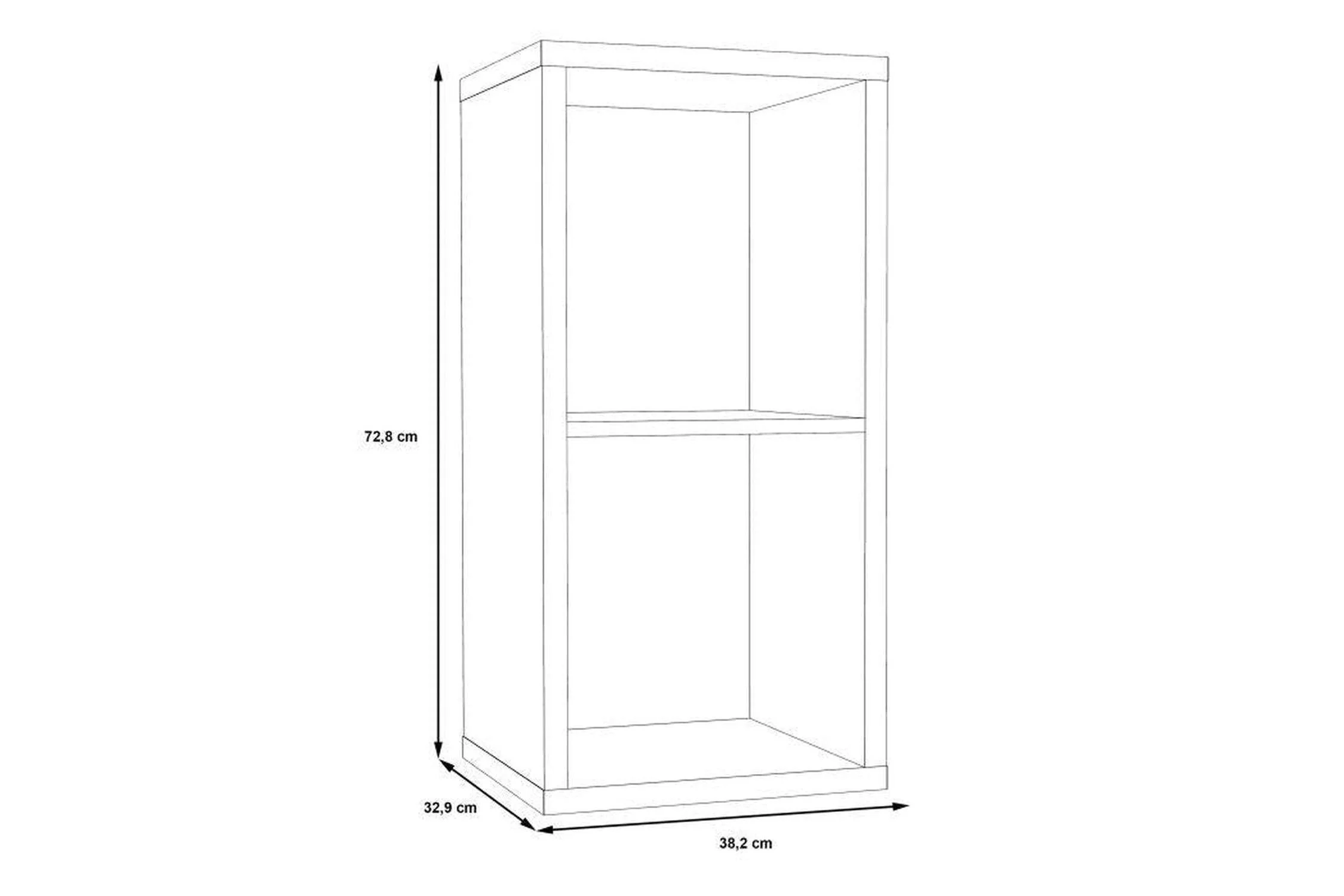 Mauro 1 Shelf Storage Unit In Matt White - Image 5