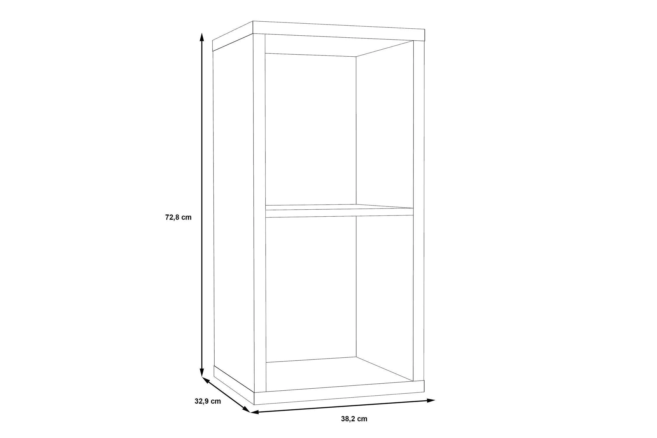 Mauro 1 Shelf Storage Unit In Sonoma Oak - Image 5