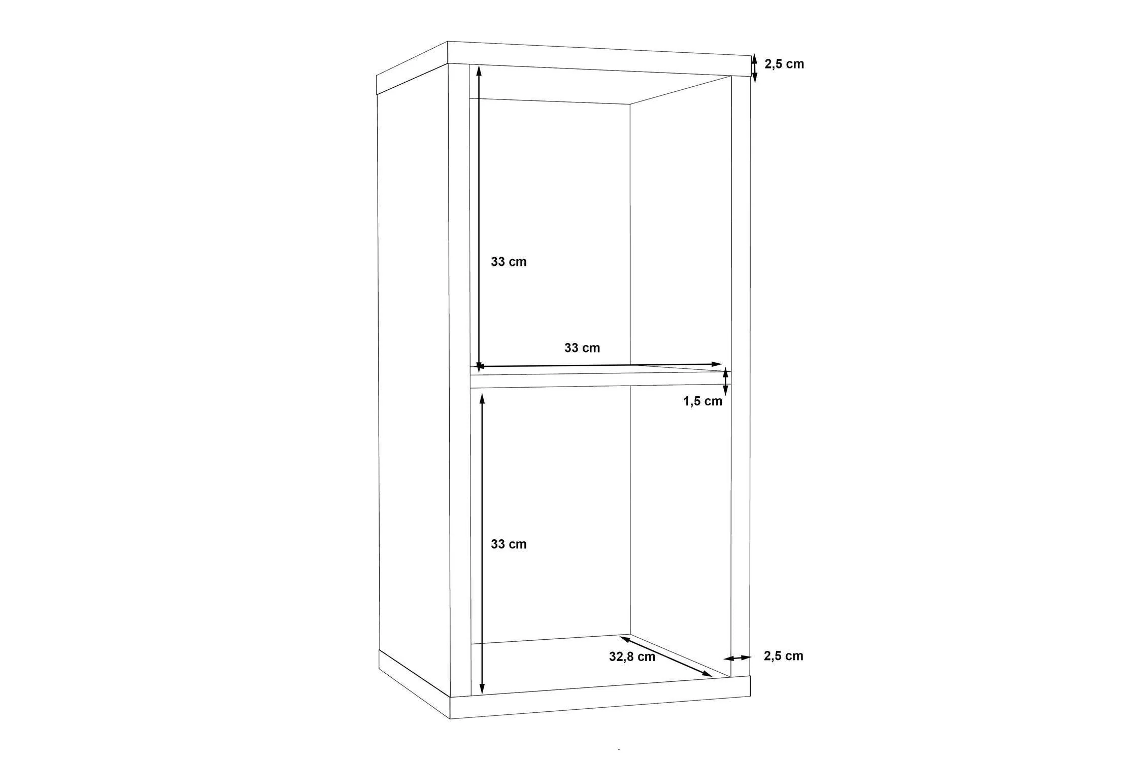 Mauro 1 Shelf Storage Unit In Sonoma Oak - Image 6