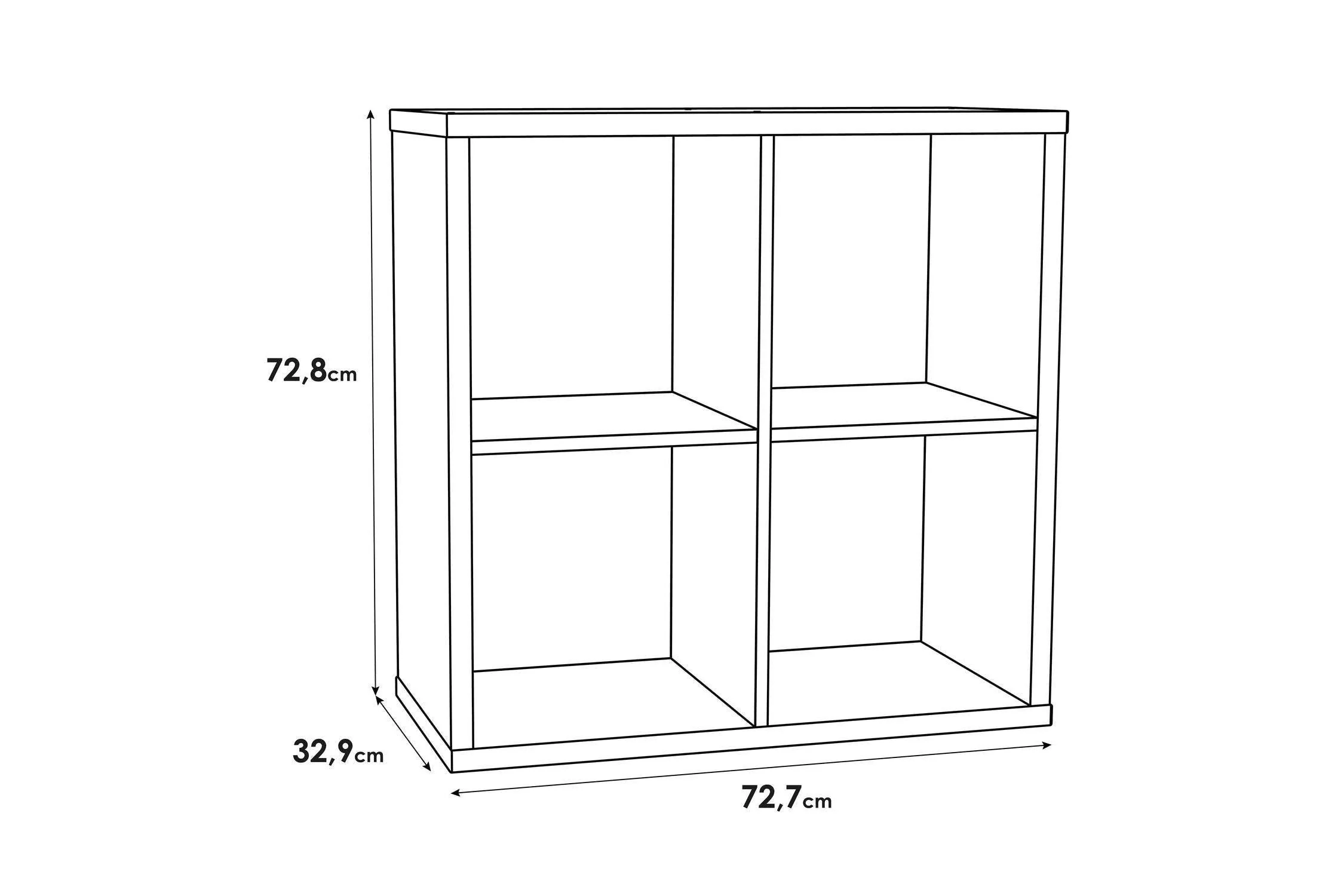 Mauro 2x2 Storage Unit In Sand Oak - Image 5