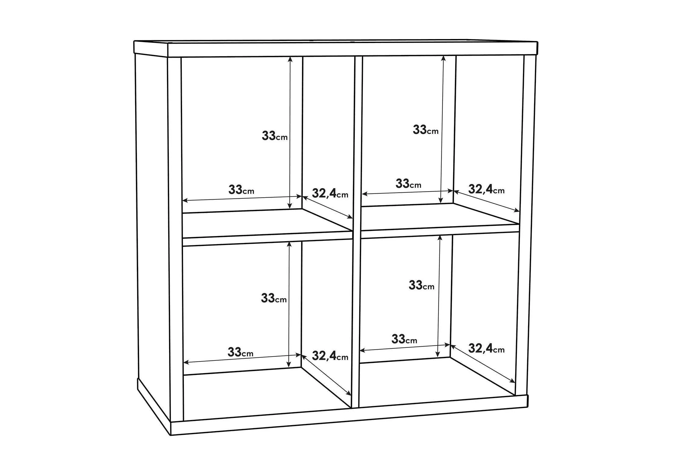 Mauro 2x2 Storage Unit In Sand Oak - Image 6