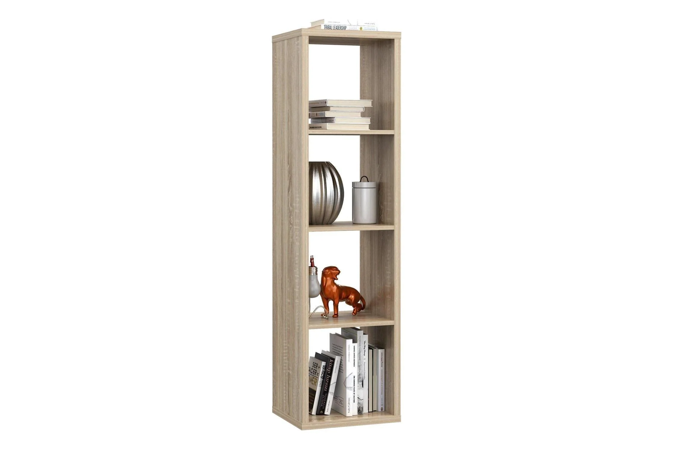 Mauro 3 Shelves Storage Unit In Sonoma Oak - Image 4