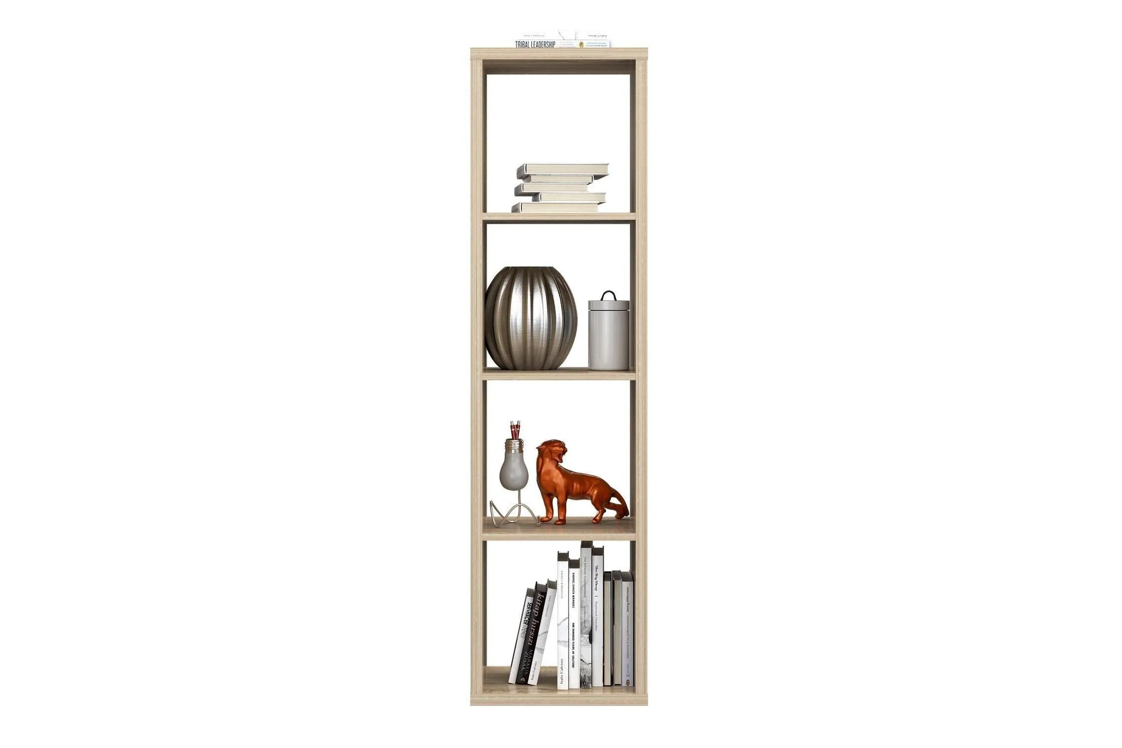 Mauro 3 Shelves Storage Unit In Sonoma Oak - Image 5