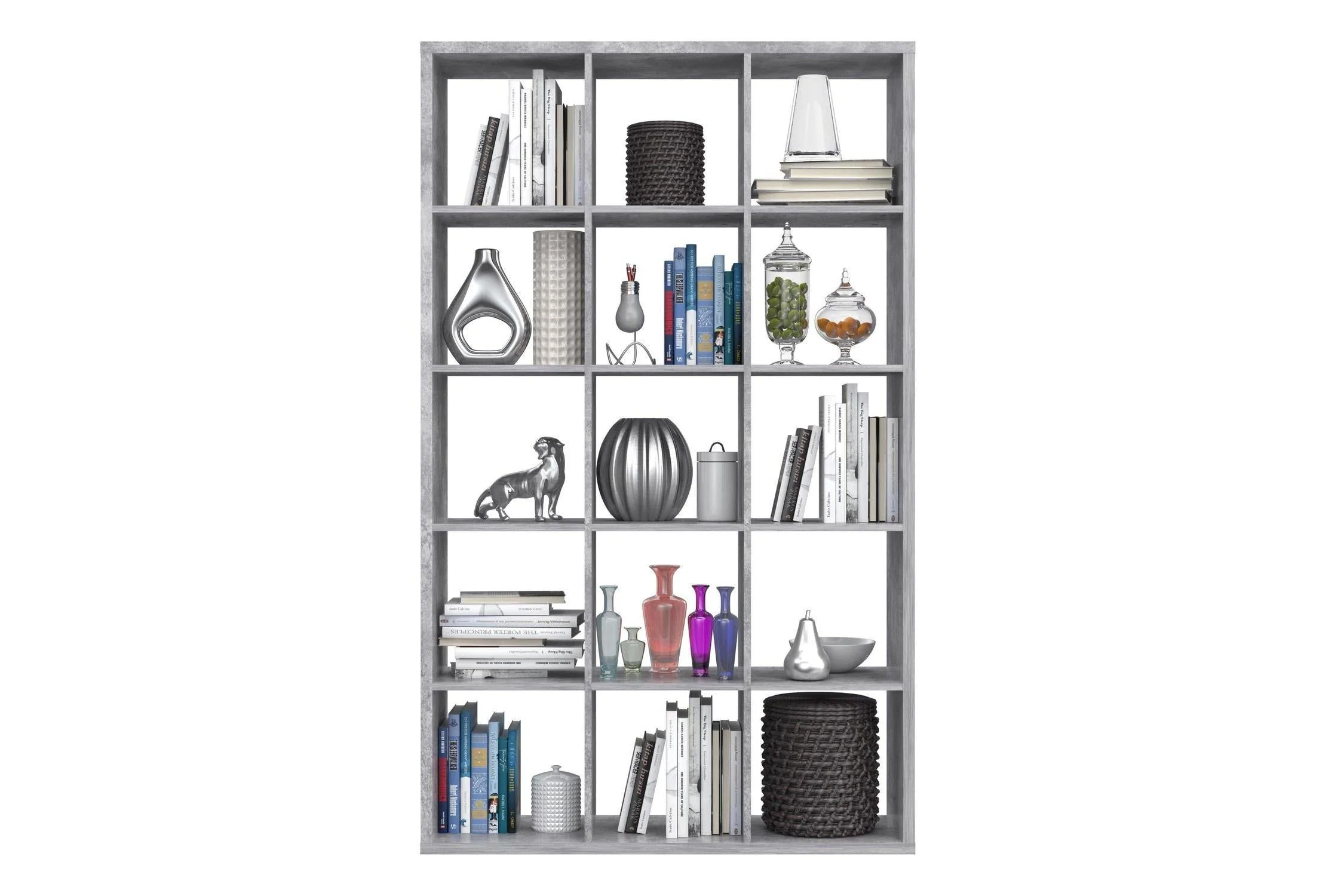 Mauro 3x5 Storage Unit In Concrete Grey - Image 4
