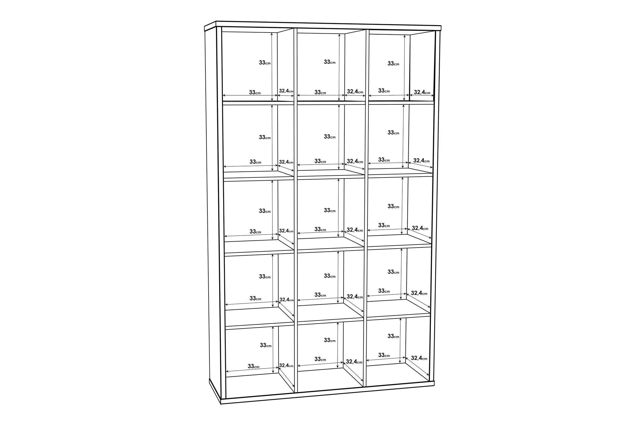 Mauro 3x5 Storage Unit In Concrete Grey - Image 6