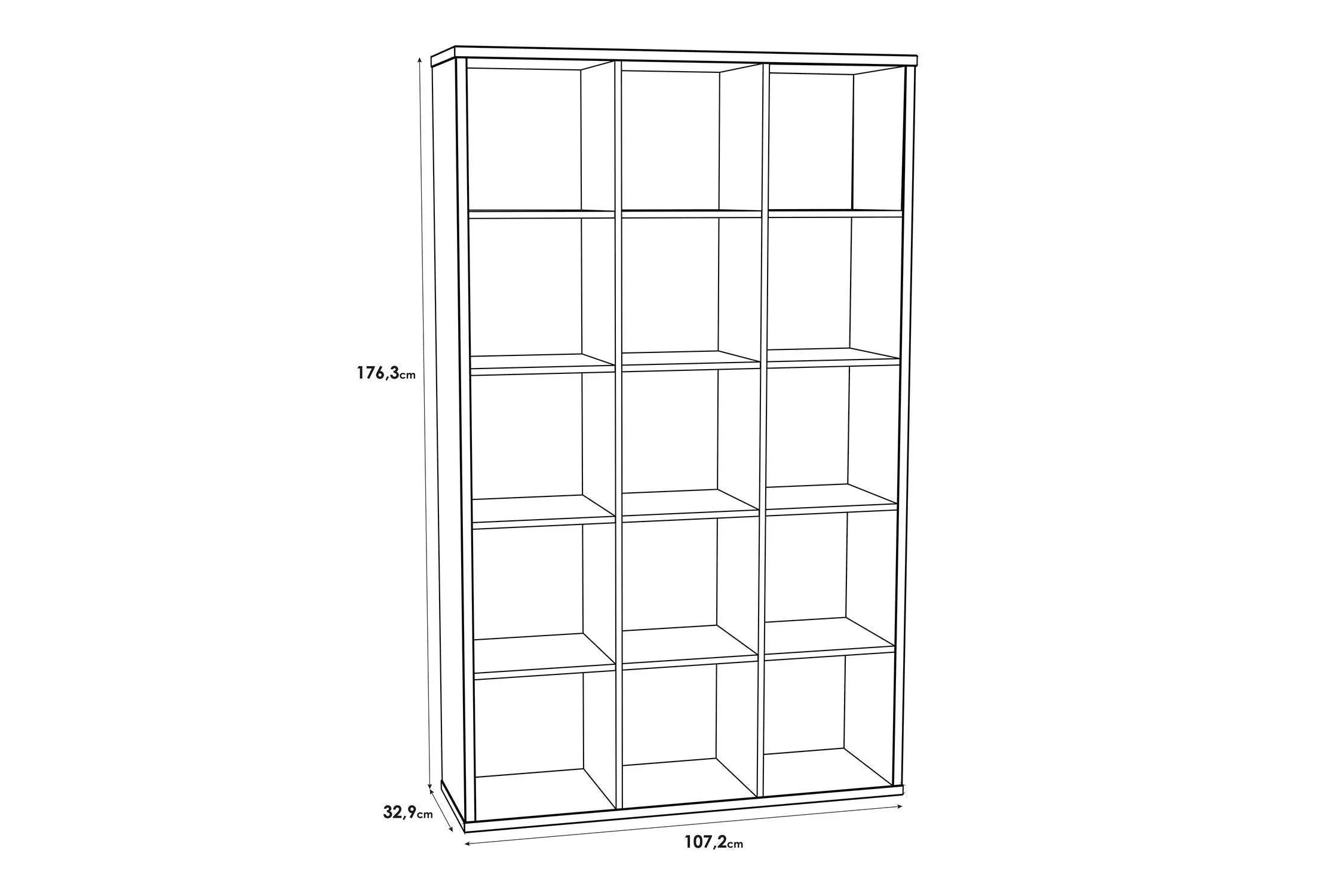 Mauro 3x5 Storage Unit In Sonoma Oak - Image 6