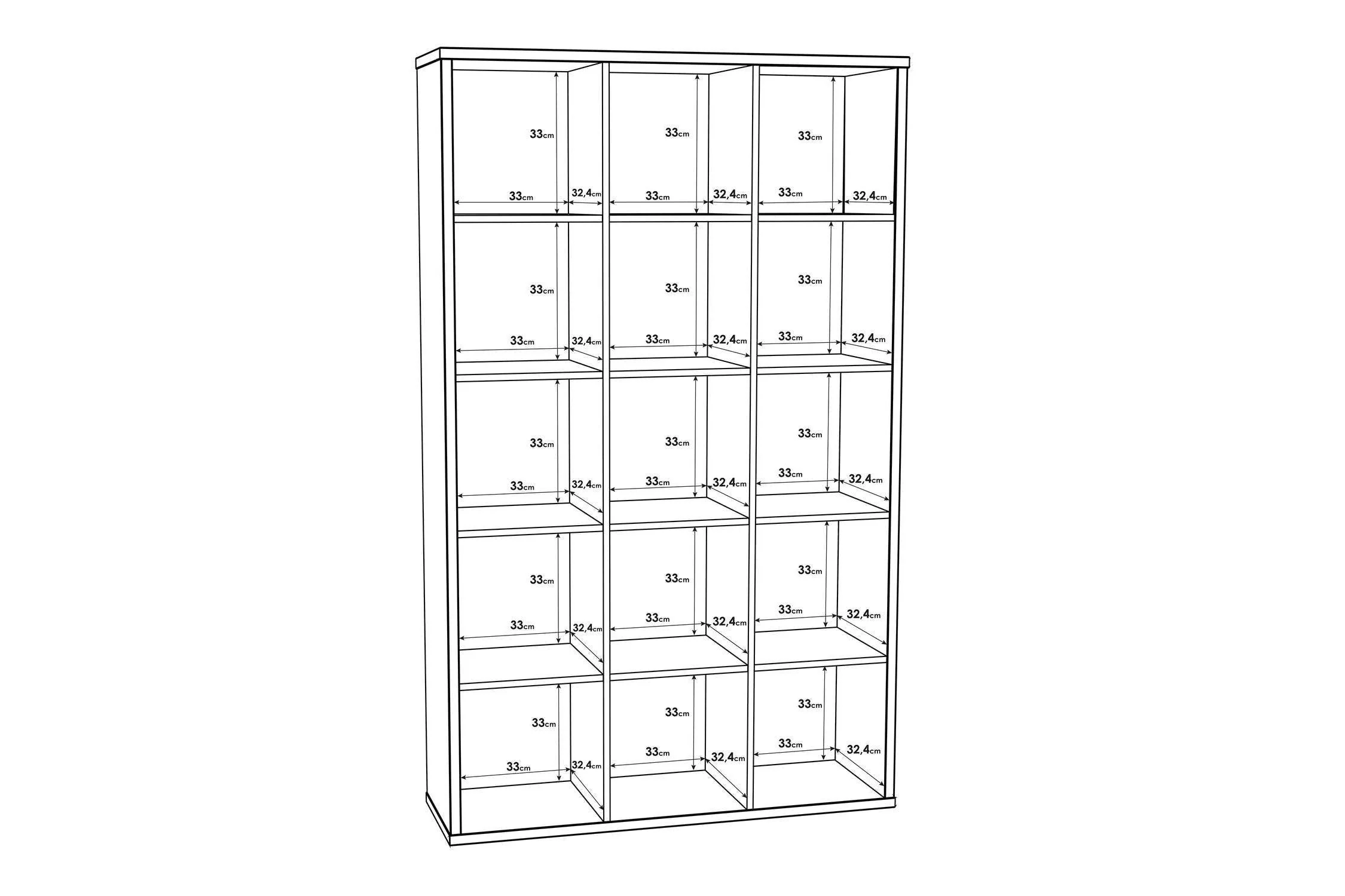 Mauro 3x5 Storage Unit In Sonoma Oak - Image 7