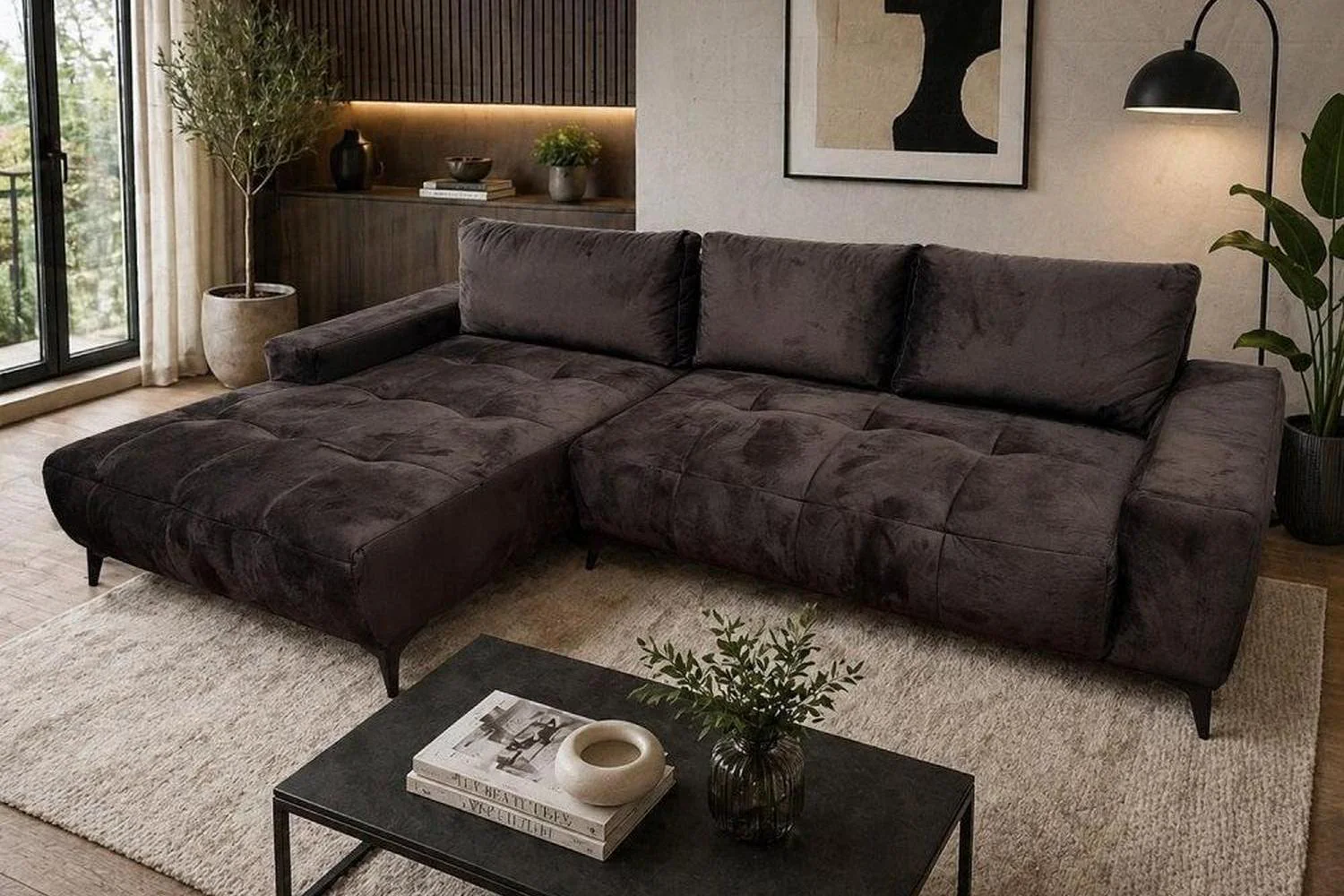 Mauro Corner Sofa Bed With Storage - Image 2