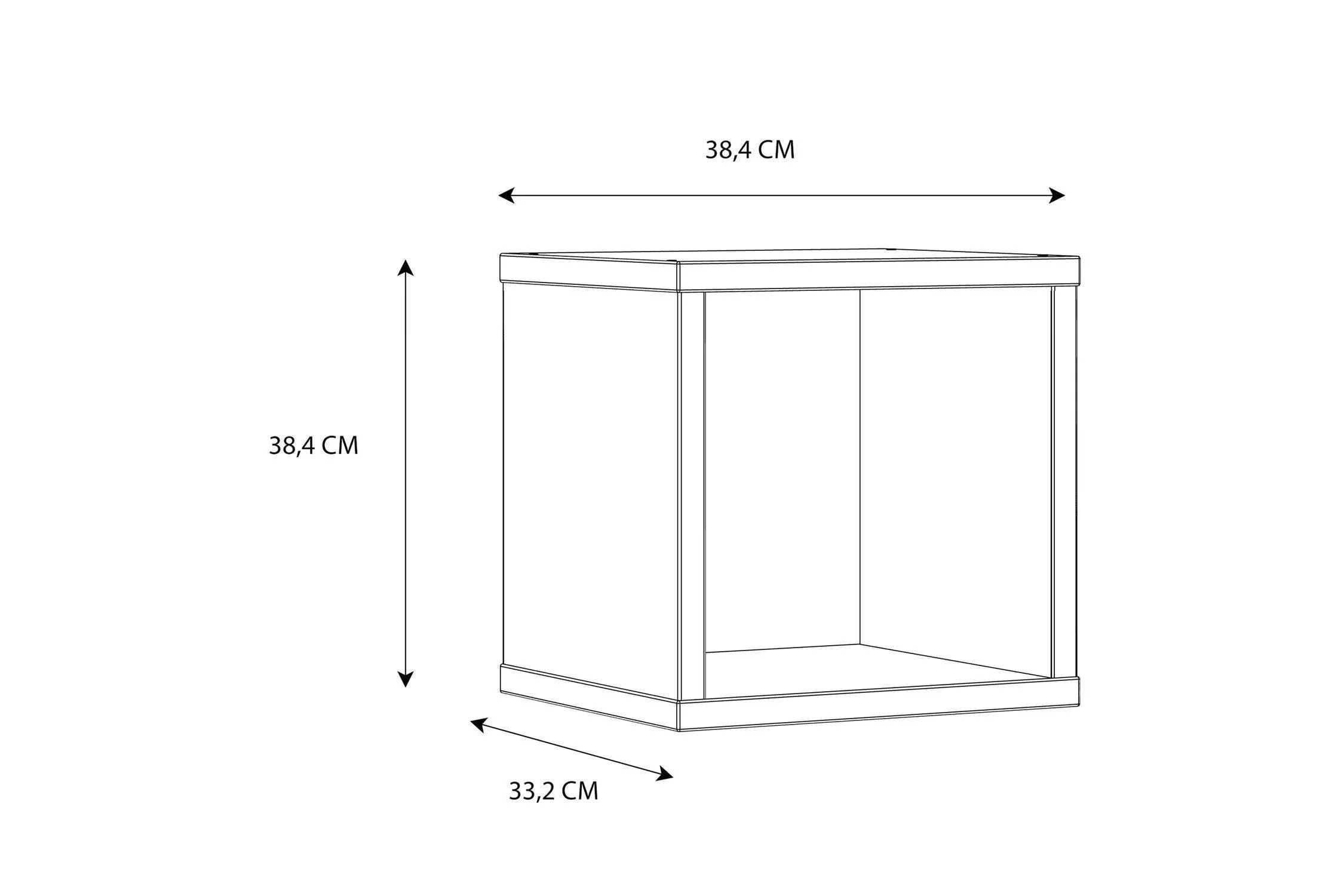 Mauro Singular Storage Unit In White High Gloss/White - Image 9