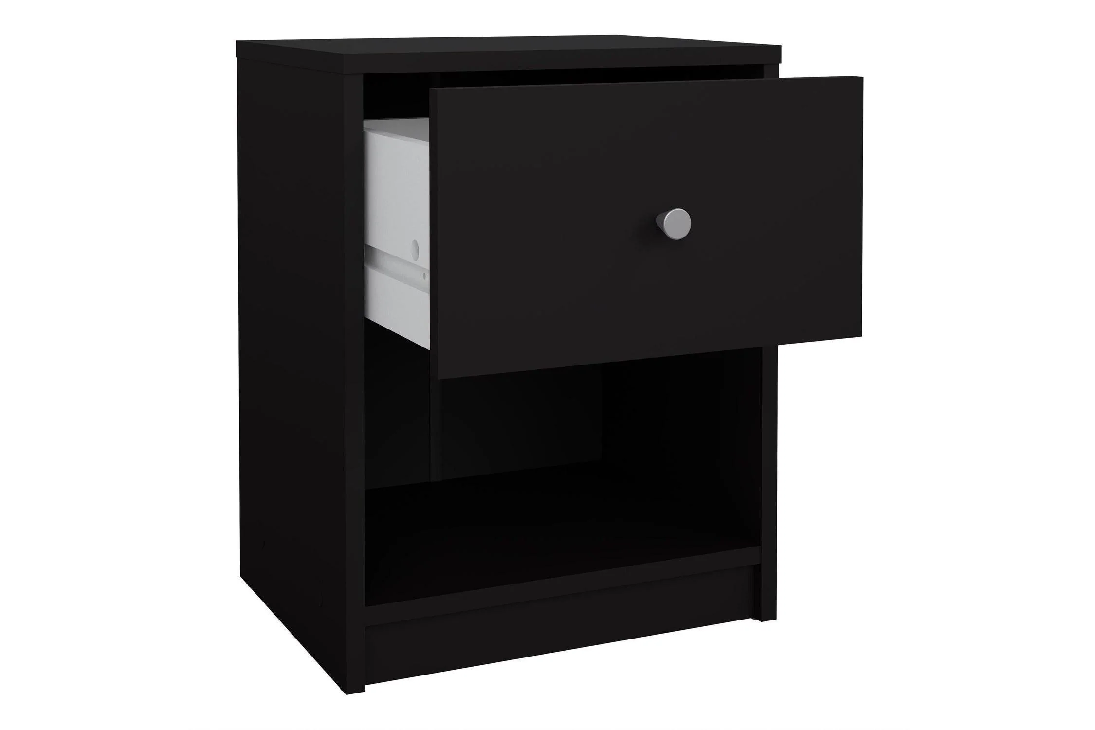 May Bedside 1 Drawer In Black - Image 5