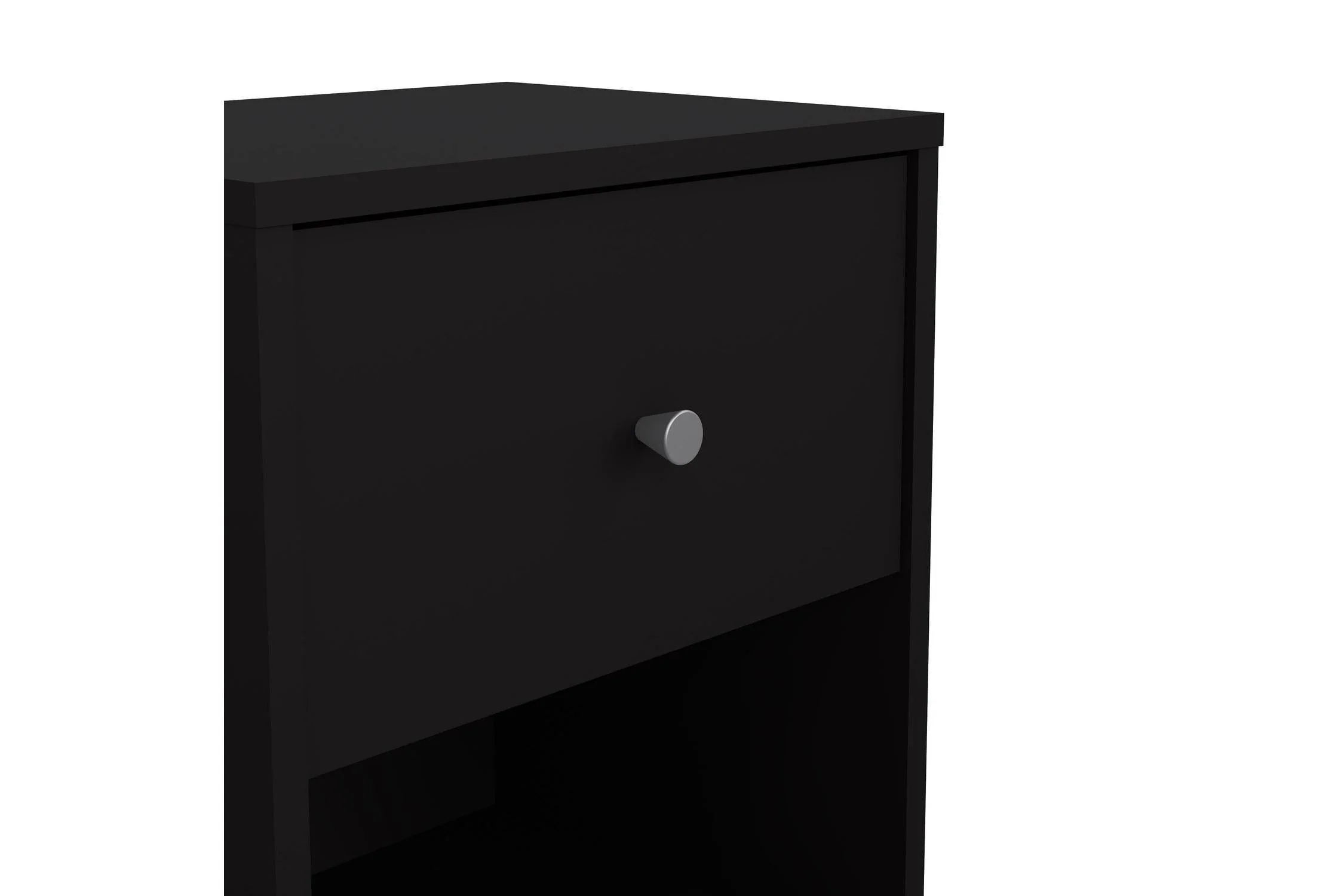 May Bedside 1 Drawer In Black - Image 8