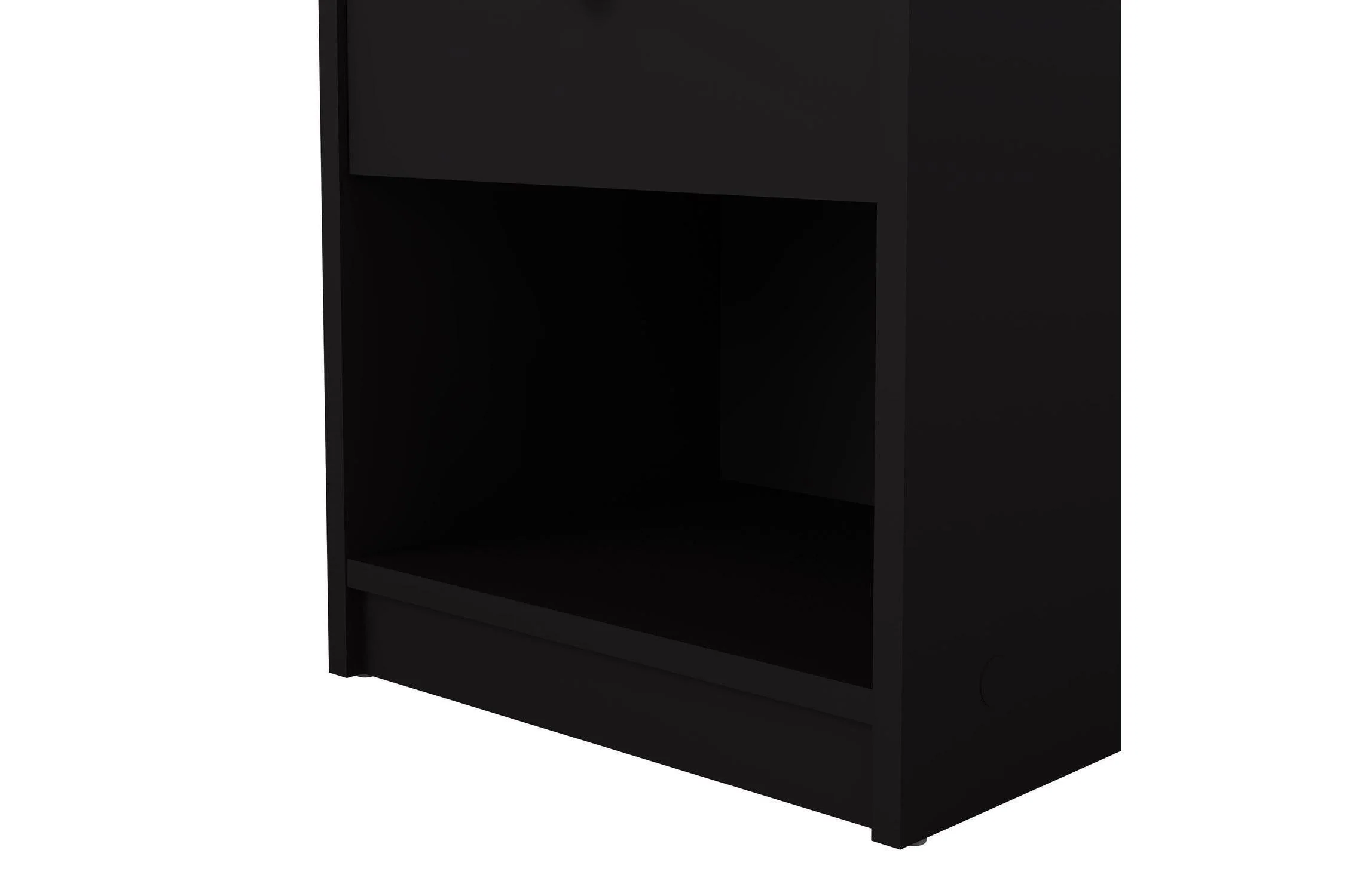 May Bedside 1 Drawer In Black - Image 9
