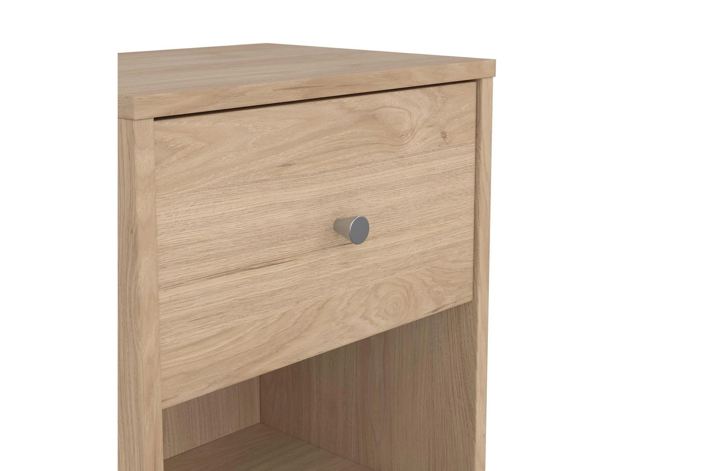 May Bedside 1 Drawer In Jackson Hickory Oak - Image 8