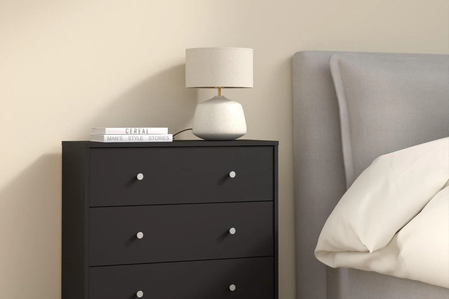 May Chest Of 3 Drawers In Black - Image 7