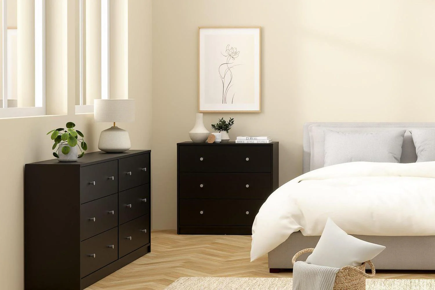 May Chest Of 6 Drawers (3+3) In Black - Image 6