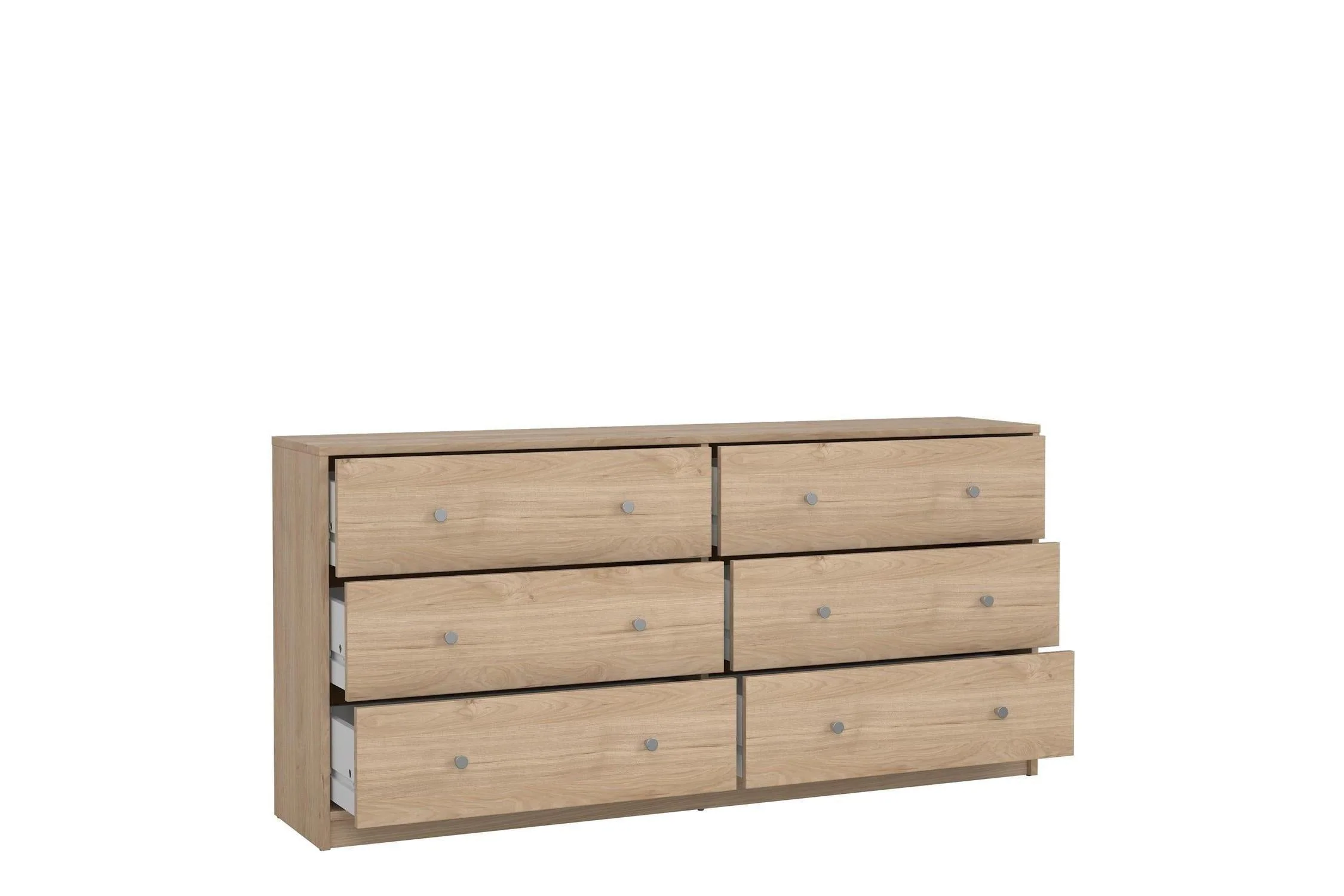 May Chest Of 6 Drawers (3+3) In Jackson Hickory Oak - Image 5