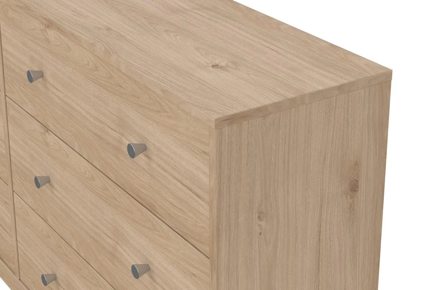 May Chest Of 6 Drawers (3+3) In Jackson Hickory Oak - Image 8