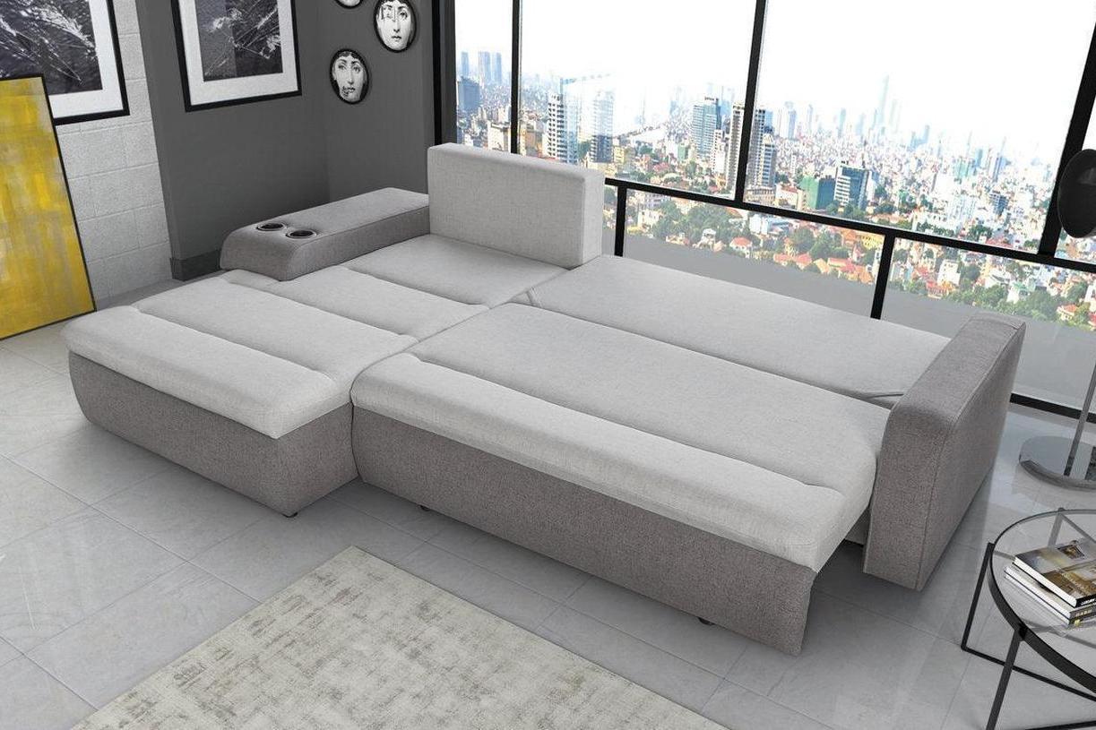 Melo Corner Sofa Bed With Storage - Image 3