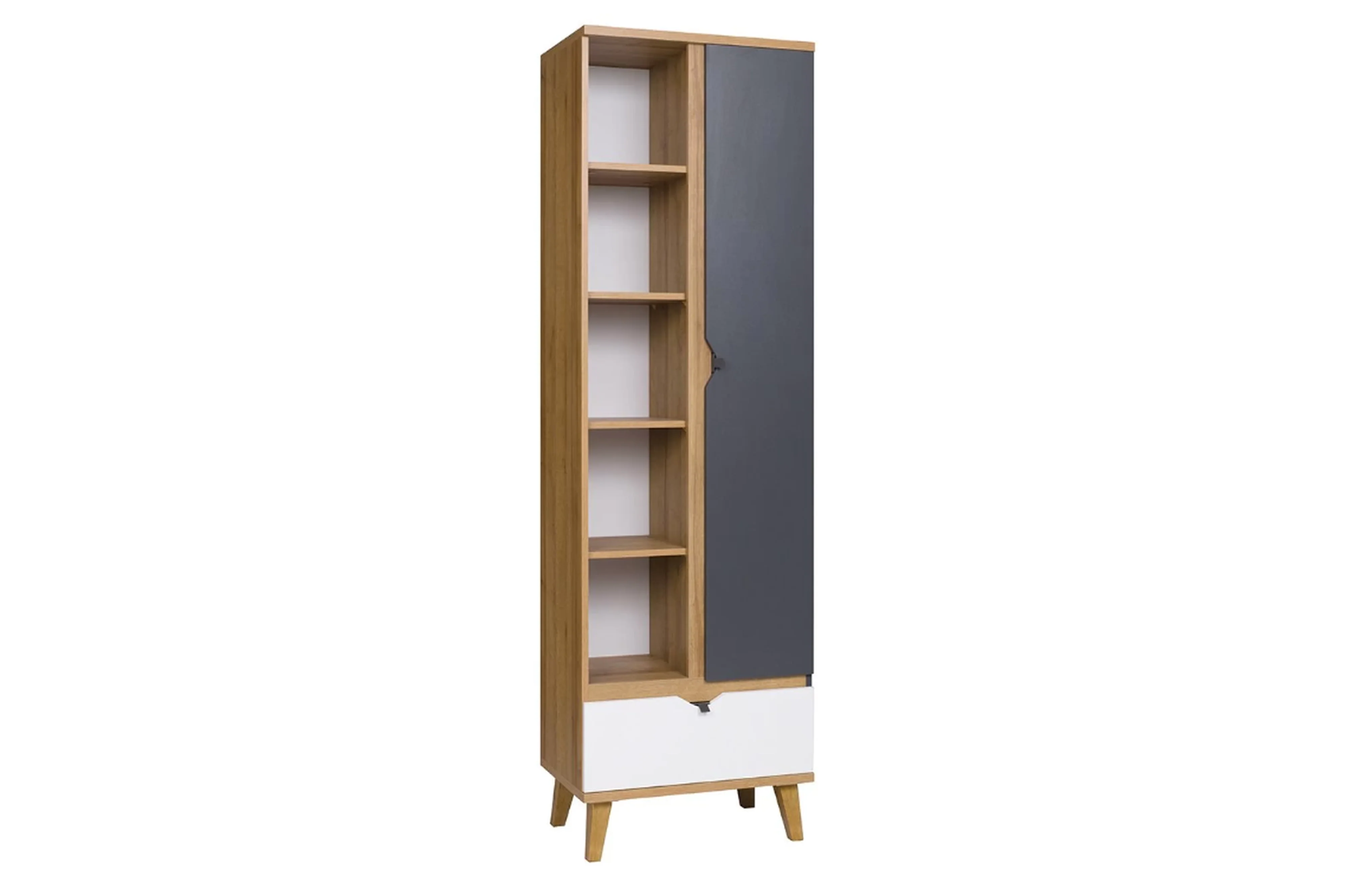 Memone Golden Oak Narrow Cabinet - Image 3