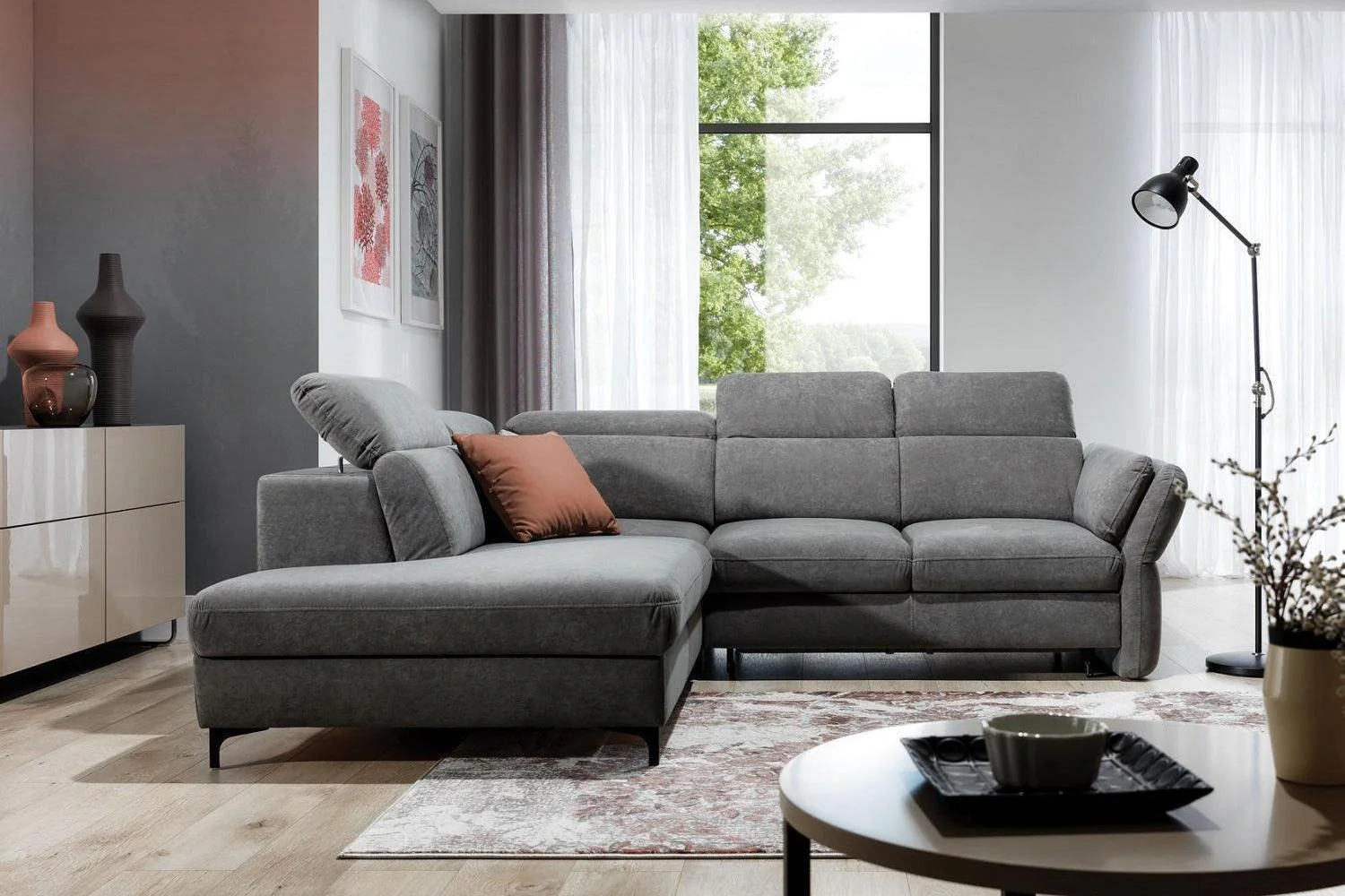 Merano Corner Sofa Bed With Storage