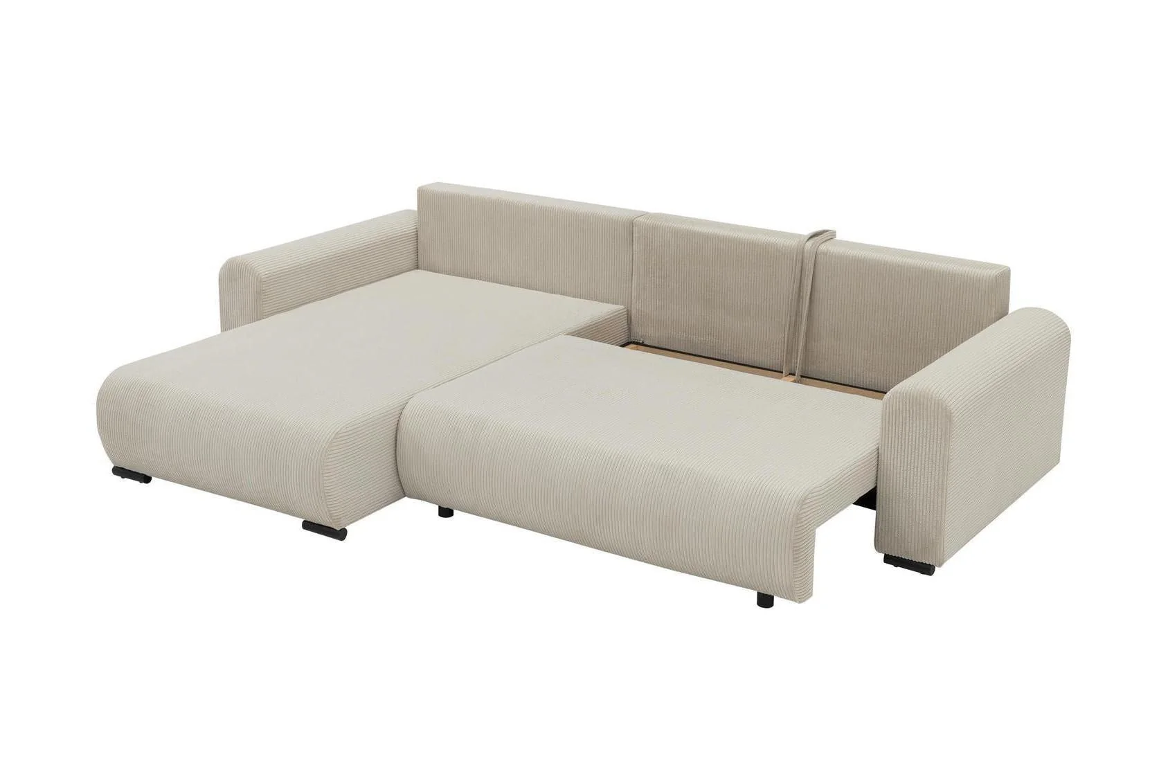 Merkos Corner Sofa Bed With Storage - Image 4