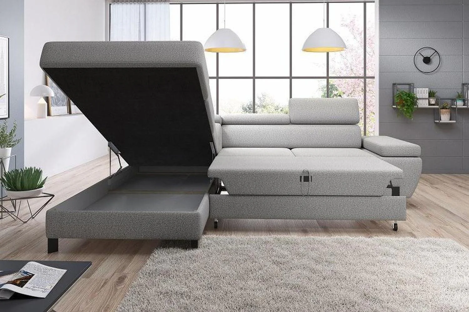 Molina L Corner Sofa Bed - Image 2