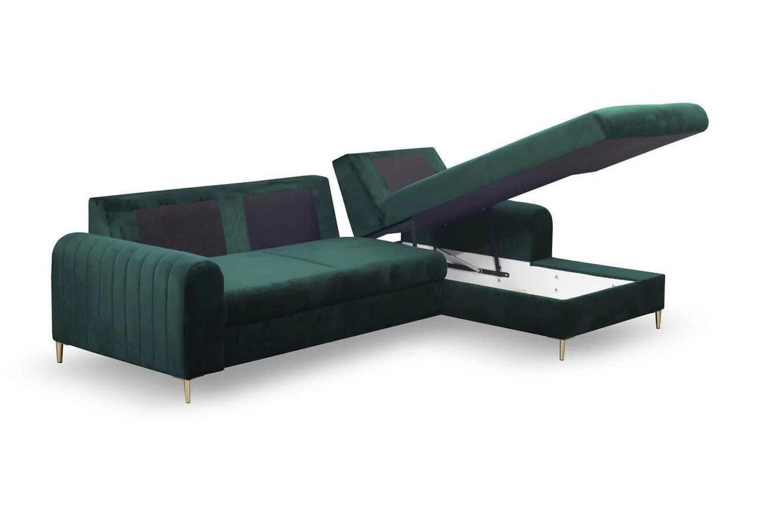 Monaco Corner Sofa Bed With Storage - Image 4