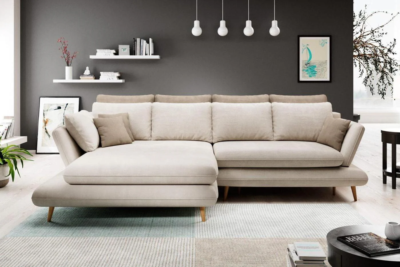 Monte Corner Sofa Bed With Storage